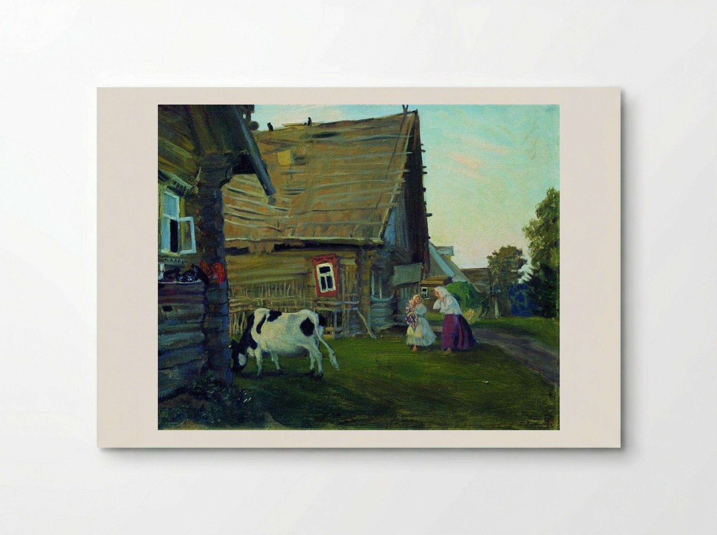 The Hut. Kostroma Province - Boris Kustodiev - Poster