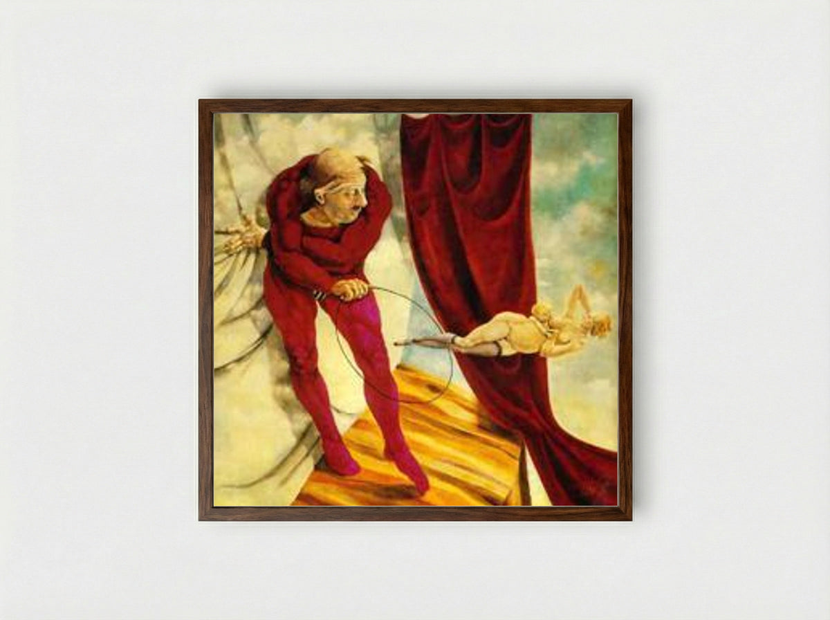 The Illusionist - Benjamin Cañas - Framed Print Dark Wood