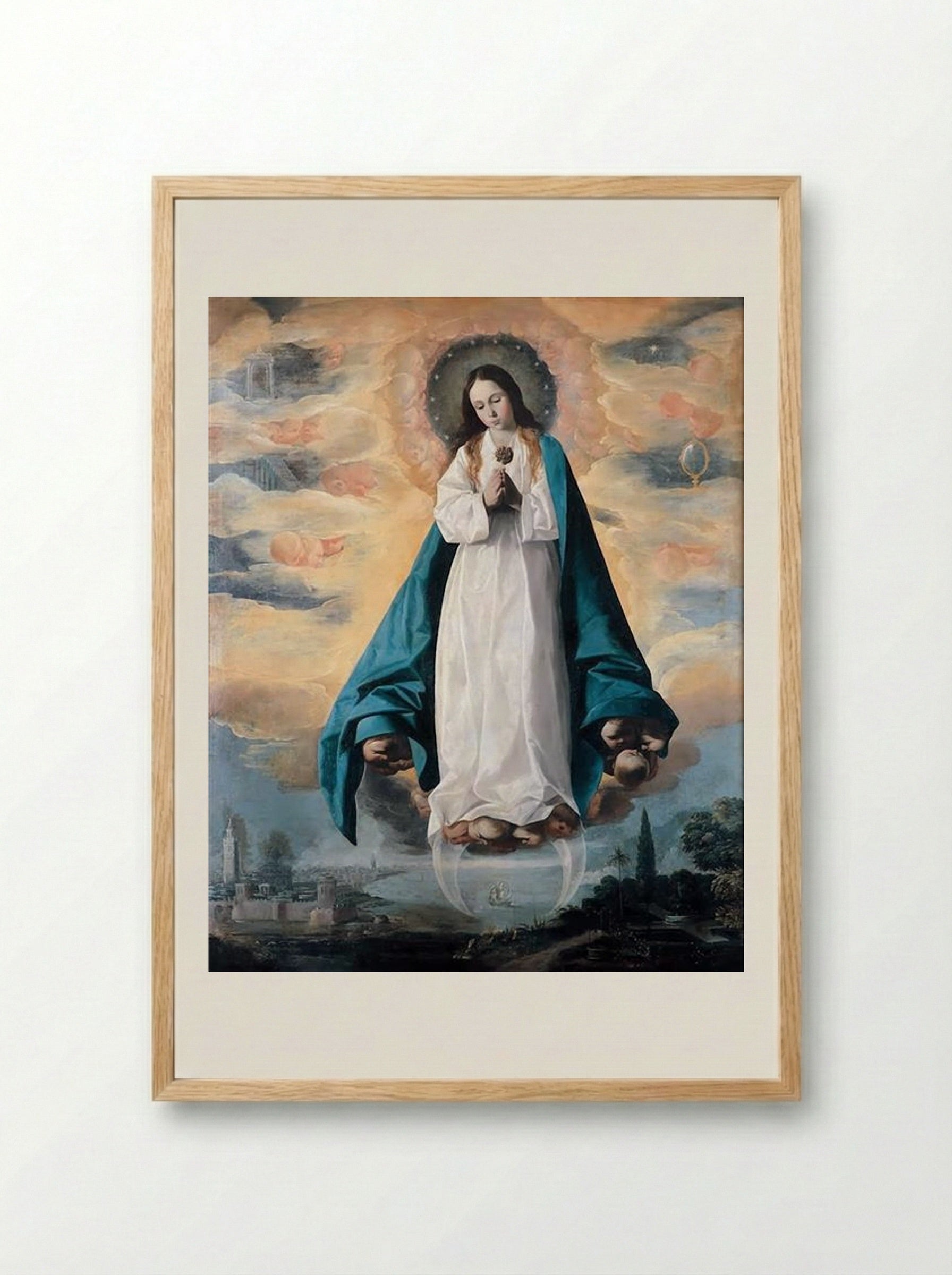 The Immaculate Conception - Francisco de Zurbarán - Framed Print Wood