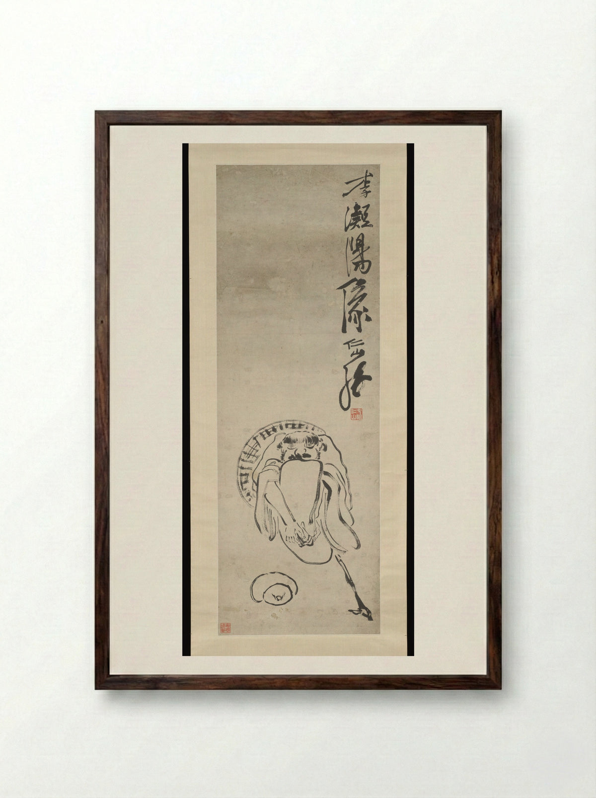 The Immortal Li Tieguai - Su Renshan - Framed Print Dark Wood