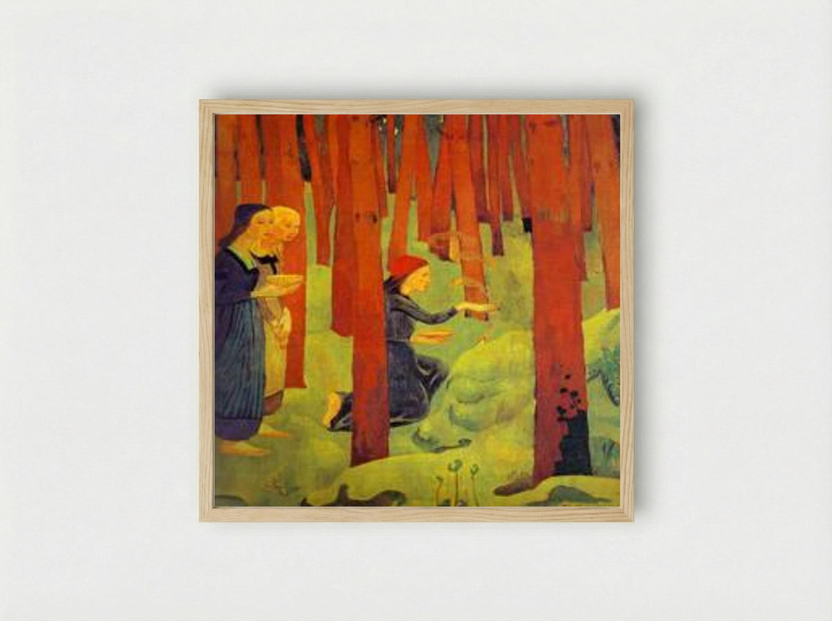 The Incantation (The Holy Wood) - Paul Sérusier - Framed Print Wood