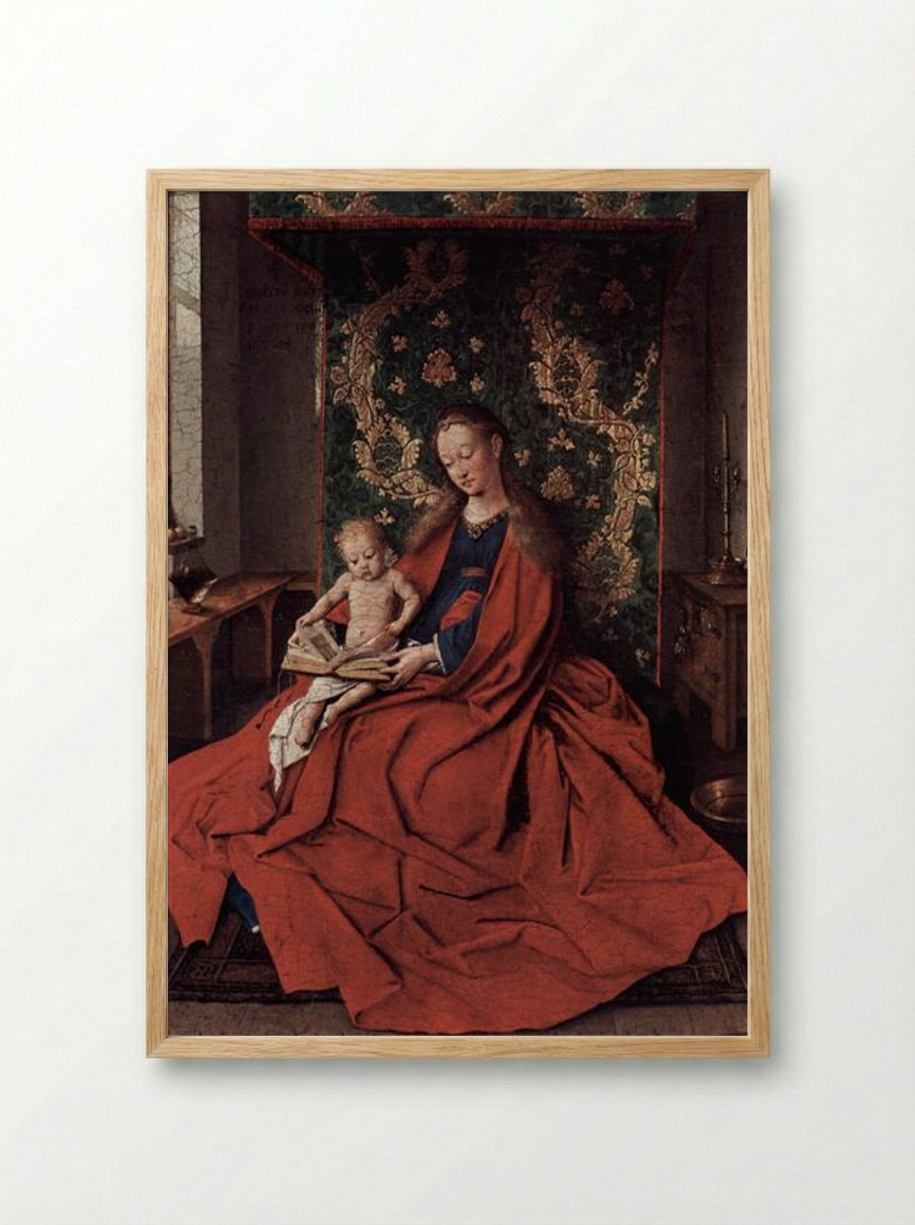 The Ince Hall Madonna - Jan van Eyck - Framed Print Wood