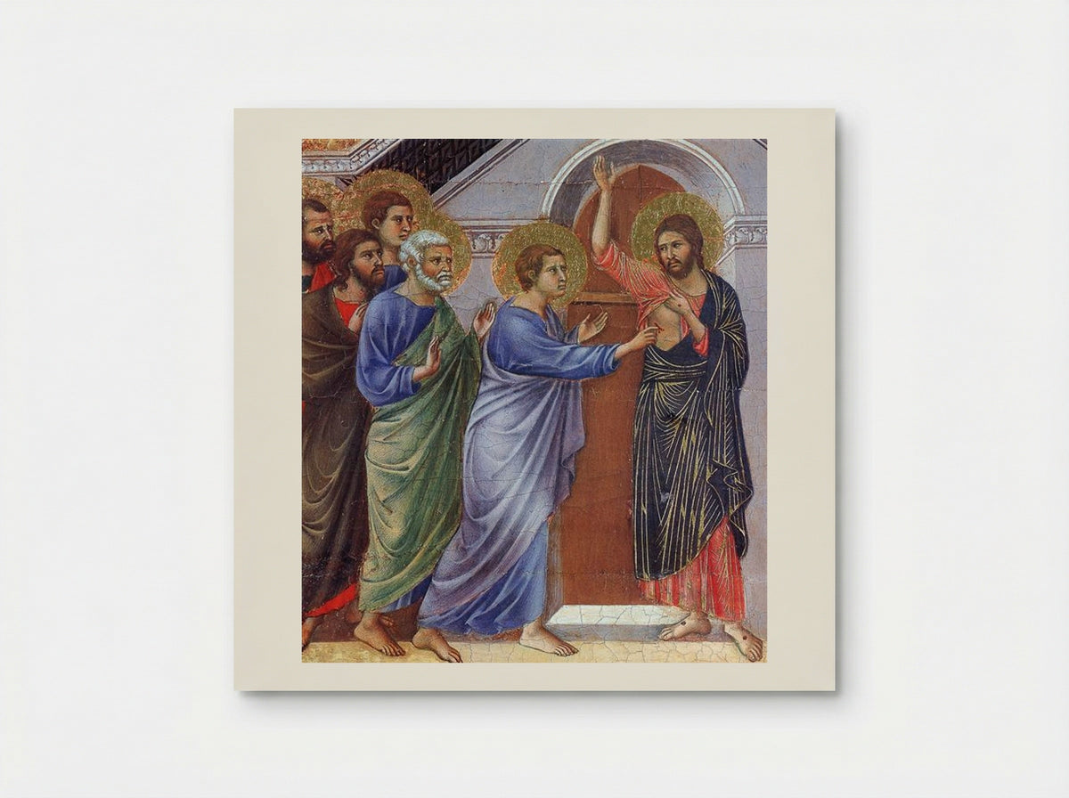 The Incredulity of Saint Thomas - Duccio di Buoninsegna - Poster
