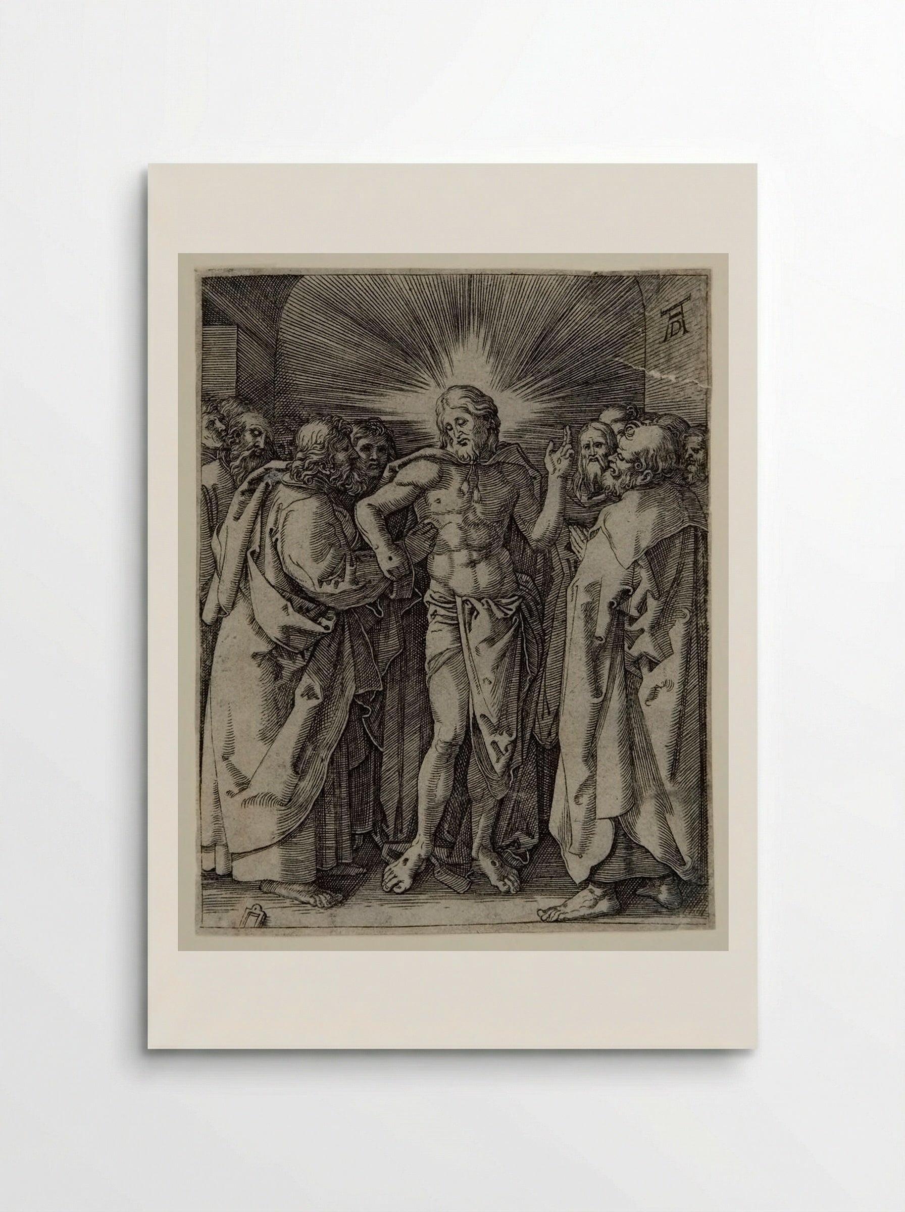 The Incredulity of Thomas - Marcantonio Raimondi - Poster