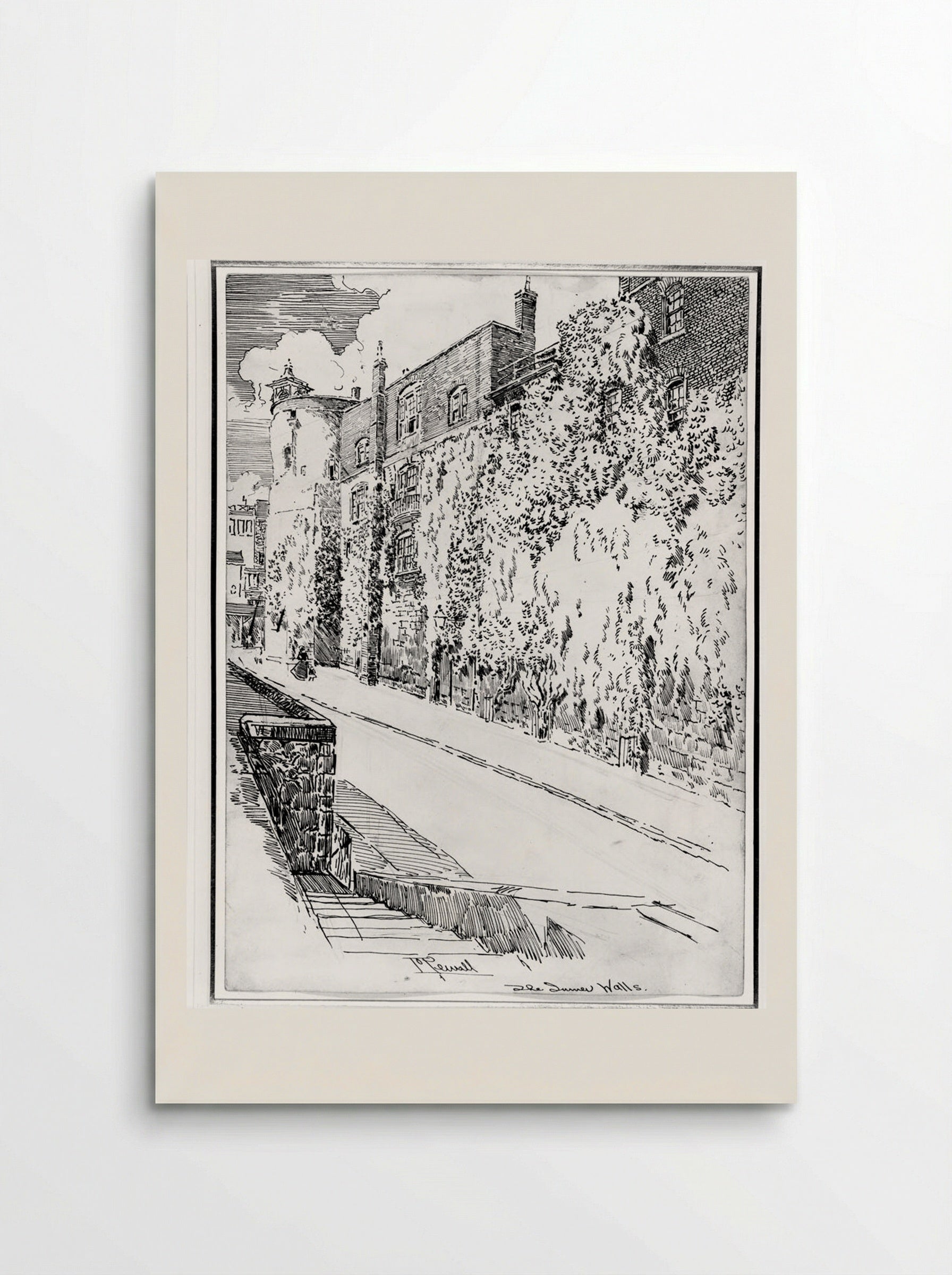 The Inner Walls - Joseph Pennell - Poster