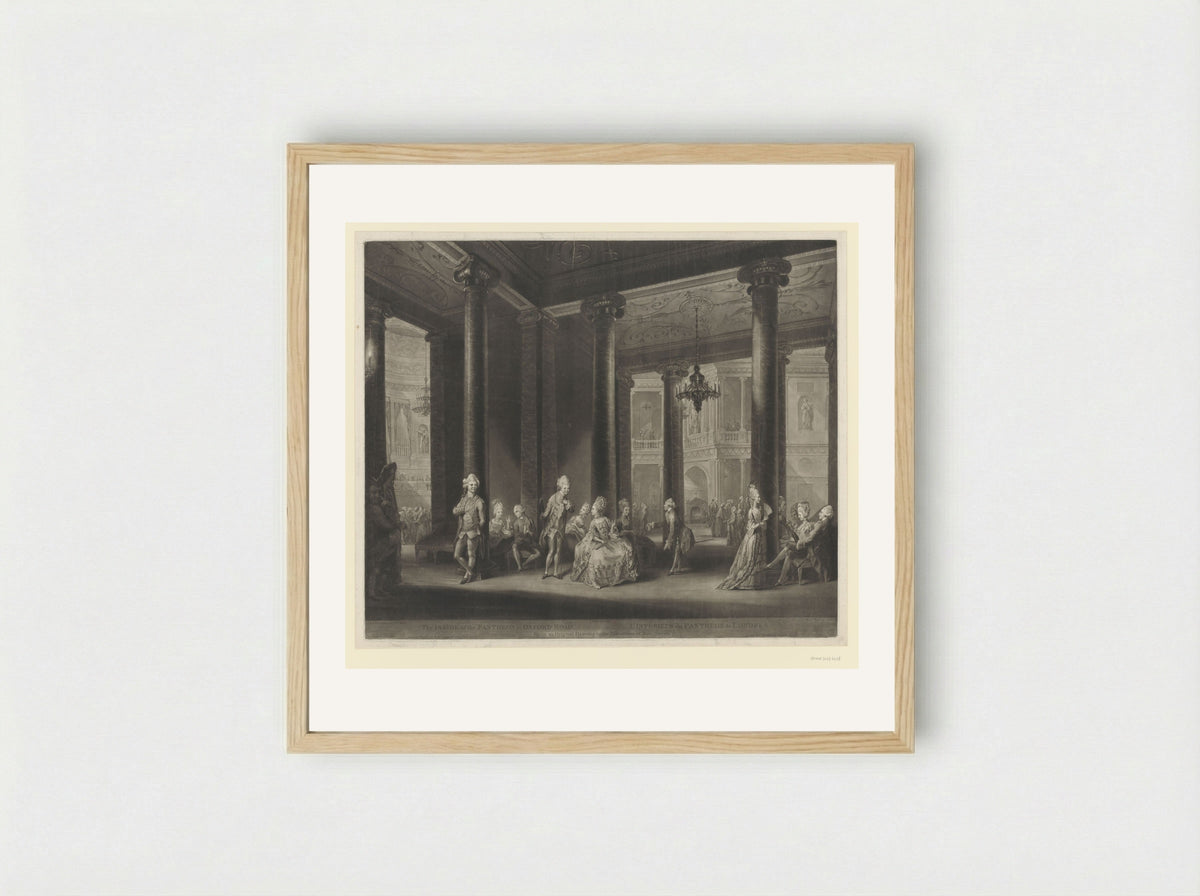 The Inside of the Pantheon in Oxford Road - Richard Earlom - Framed Print Wood