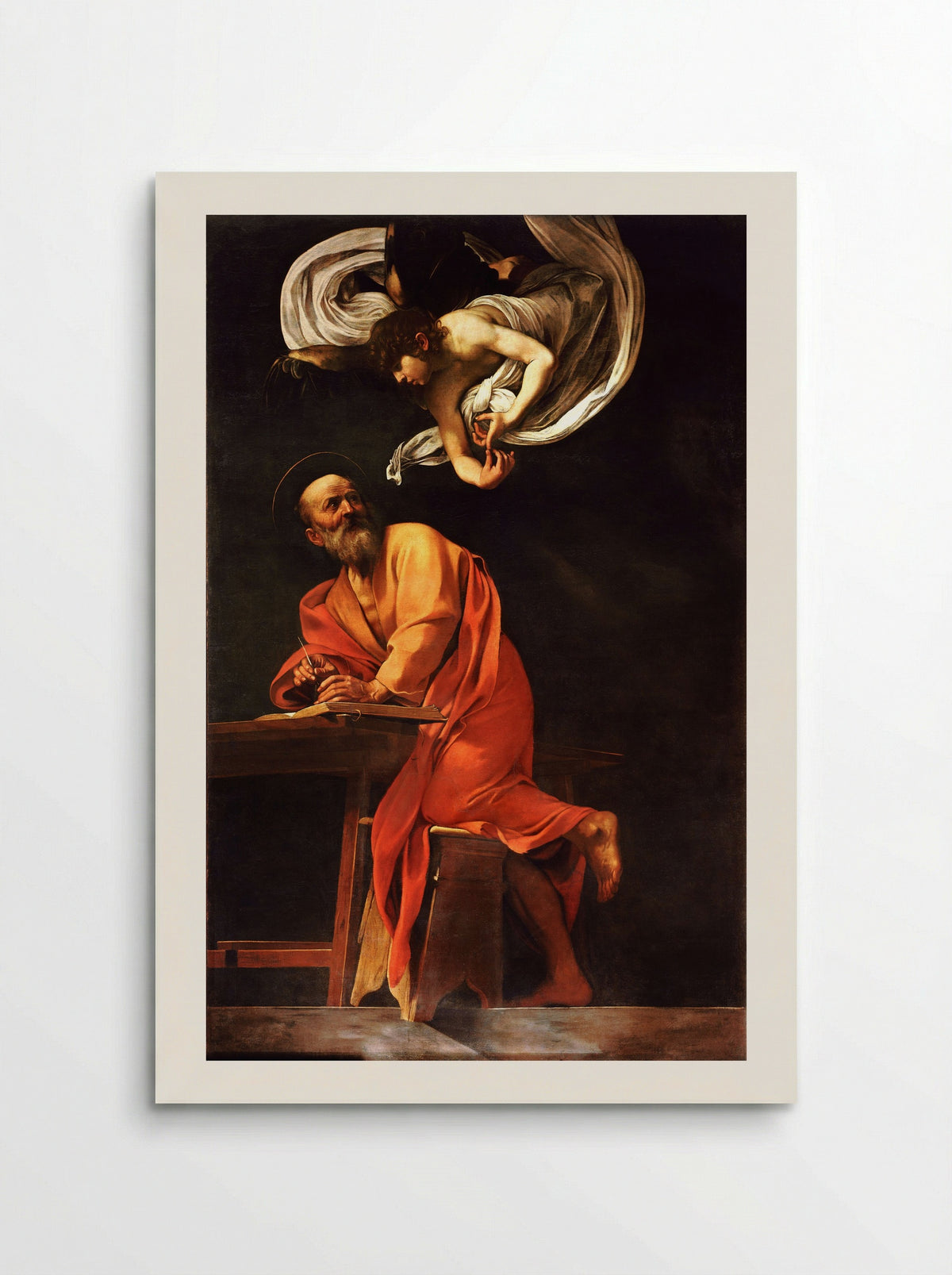 The Inspiration of Saint Matthew - Caravaggio - Poster