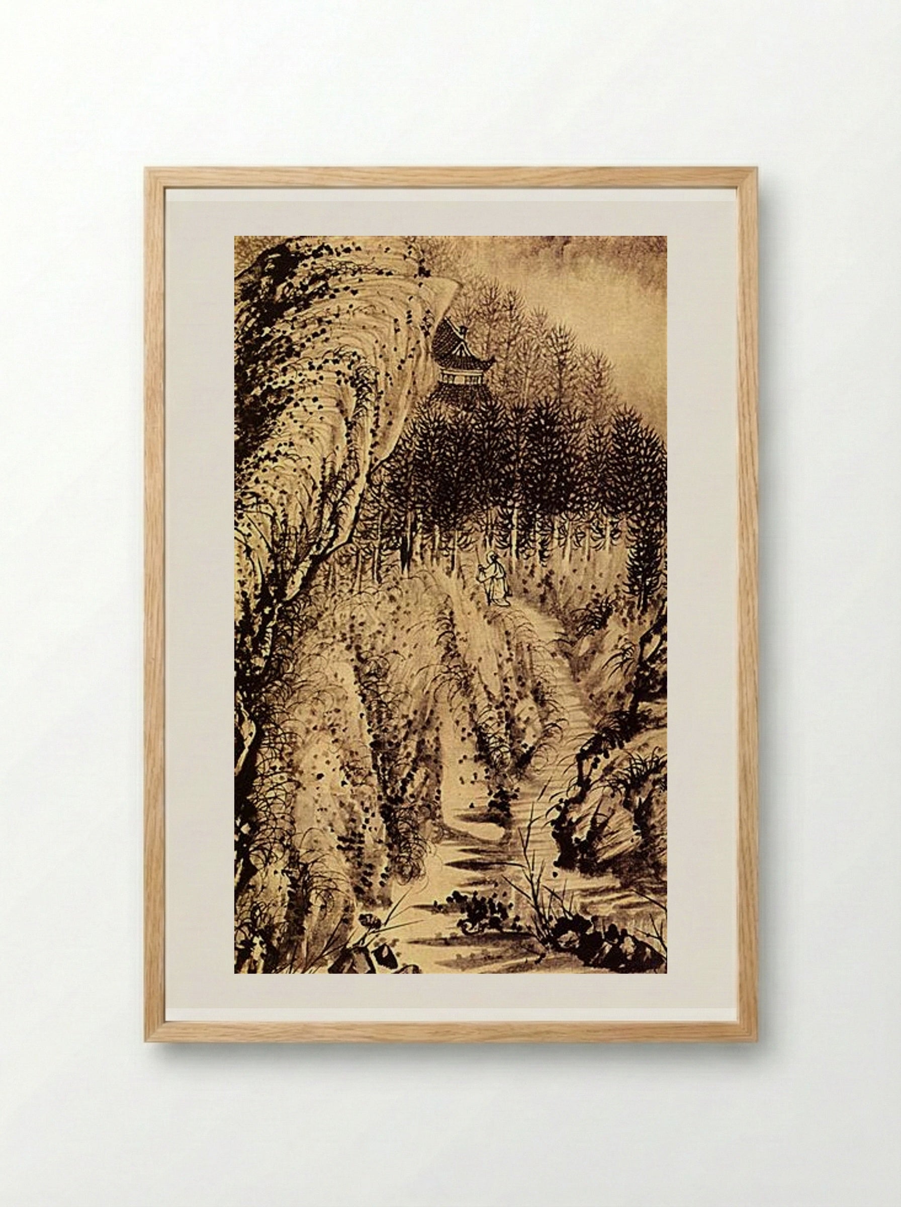 The Instant - Shitao - Framed Print Wood