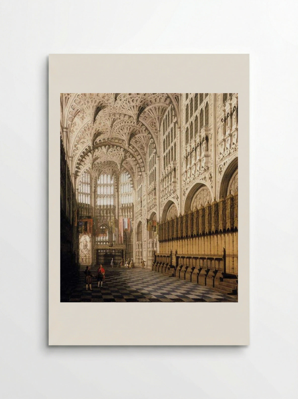 The Interior of Henry VII Chapel in Westminster Abbey - Canaletto - Poster