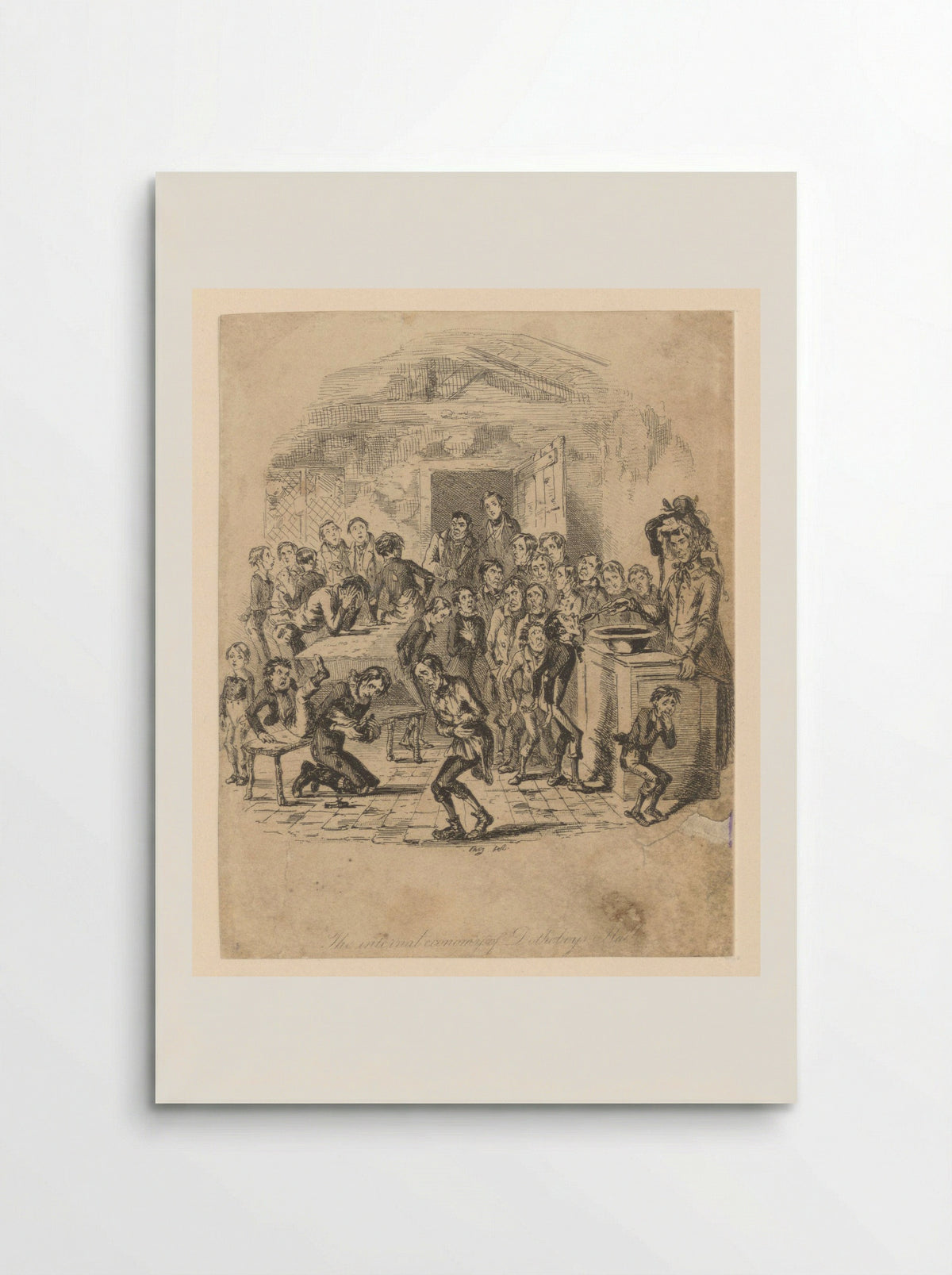 The Internal Economy of Dotheboys Hall - Phiz (Hablot Knight Browne) - Poster