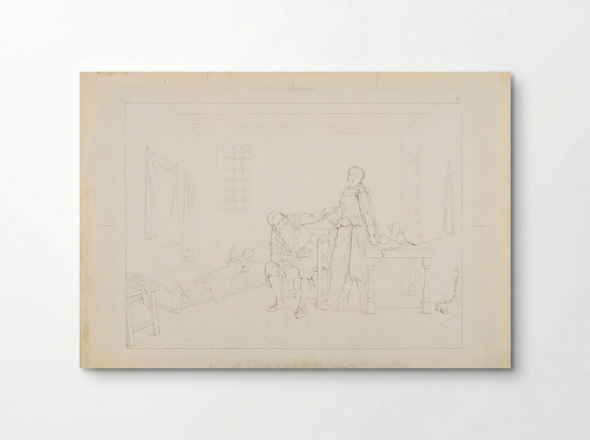 The Interview, from The Scarlet Letter - Felix Octavius Carr Darley - Poster
