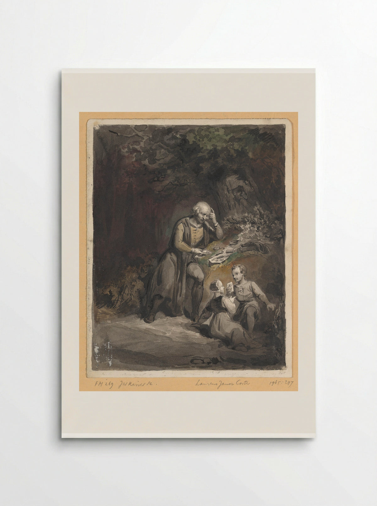 The Invention of Printing by Laurens Janszoon Coster in Haarlem - Johann Wilhelm Kaiser - Poster