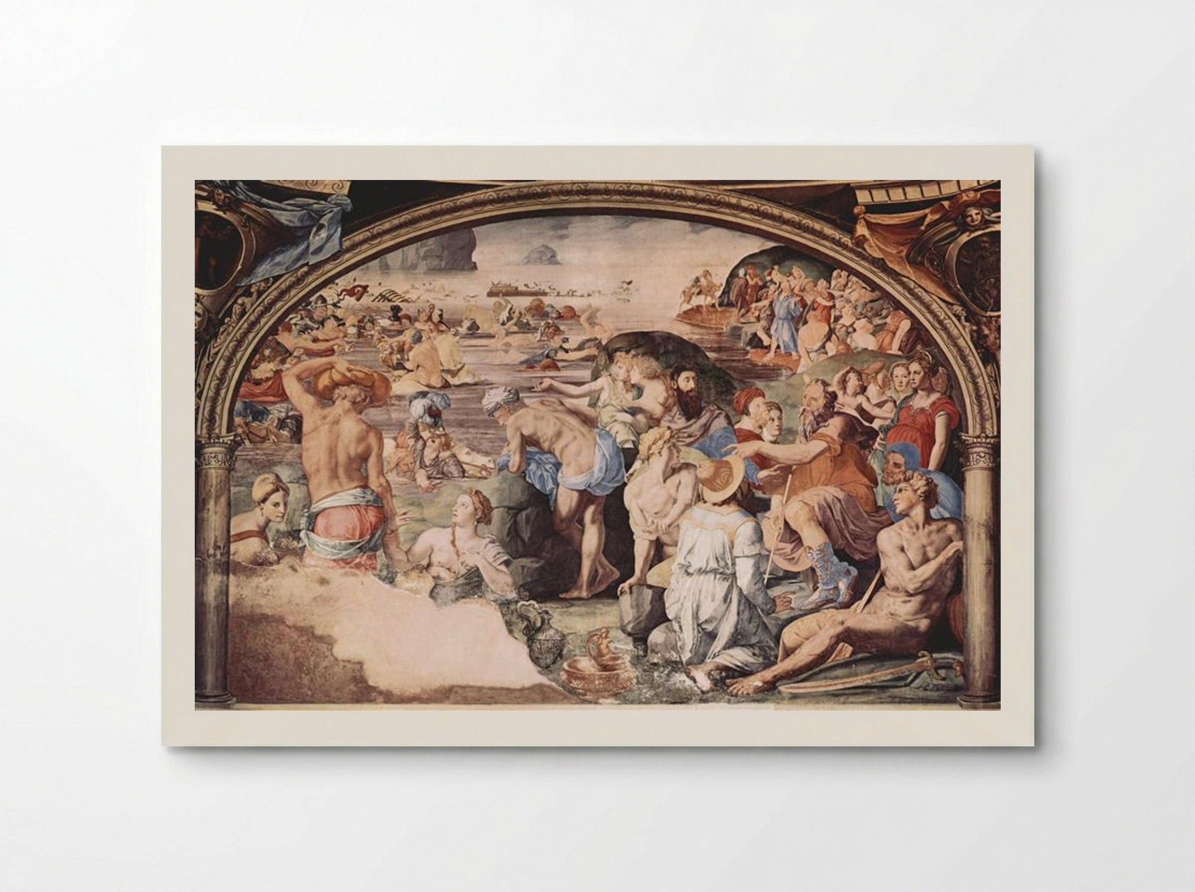 The Israelites crossing the Red Sea - Agnolo Bronzino - Poster