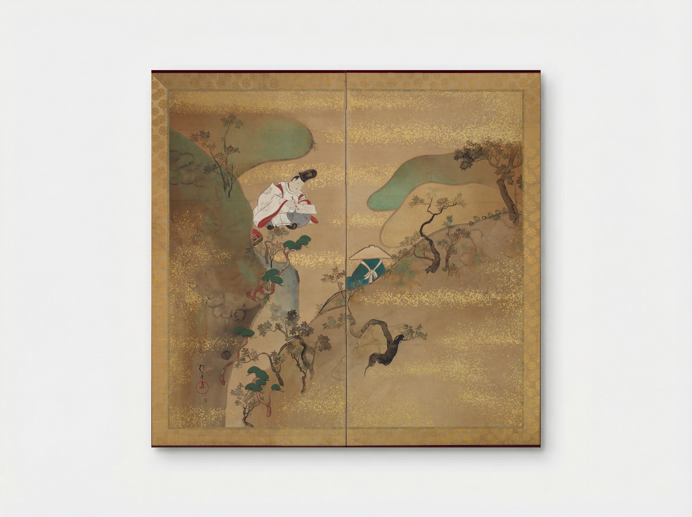 The Ivy Way through Mount Utsu (Utsuyama) - Sakai Hōitsu - Poster
