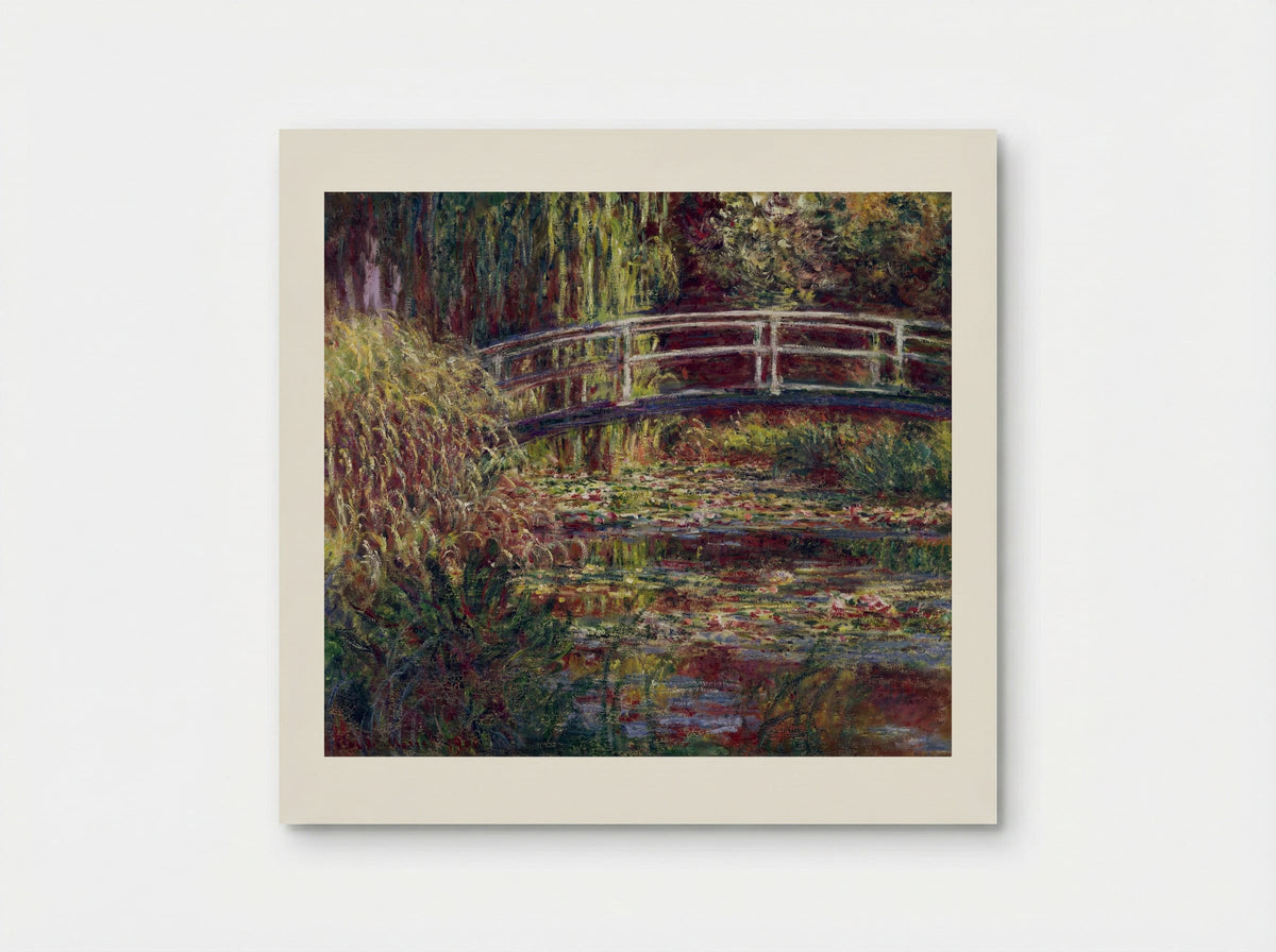 The Japanese Bridge (The Water-Lily Pond, Symphony in Rose) - Claude Monet - Poster