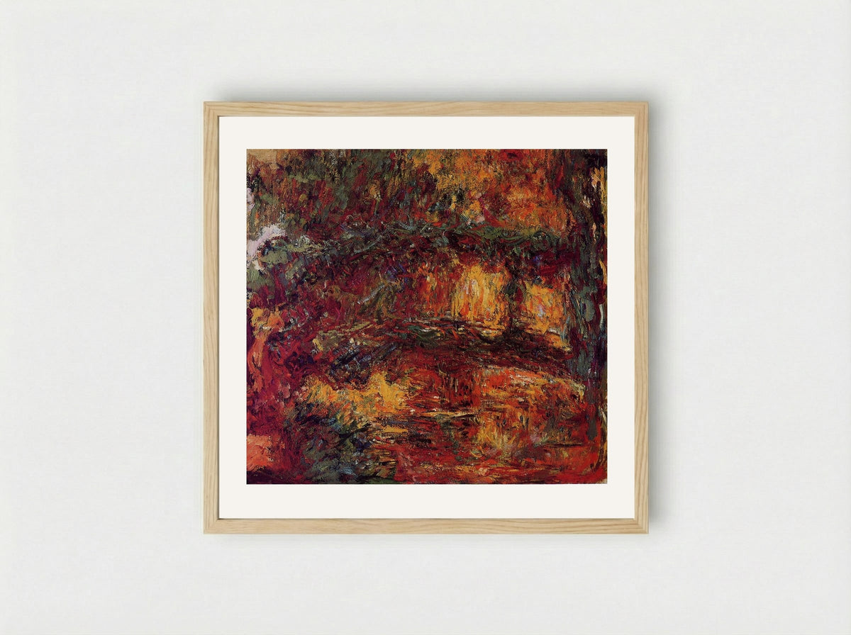 The Japanese Bridge at Giverny - Claude Monet - Framed Print Wood