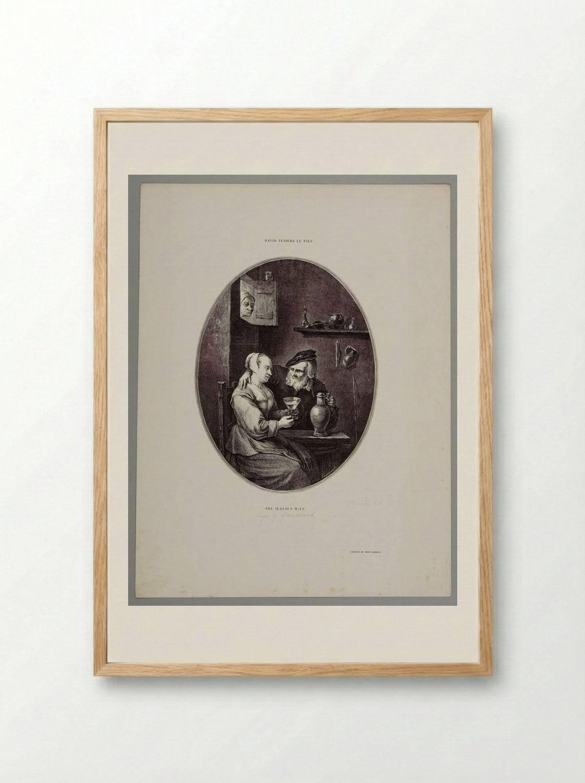 The Jealous Wife - Jean Gauchard - Framed Print Wood