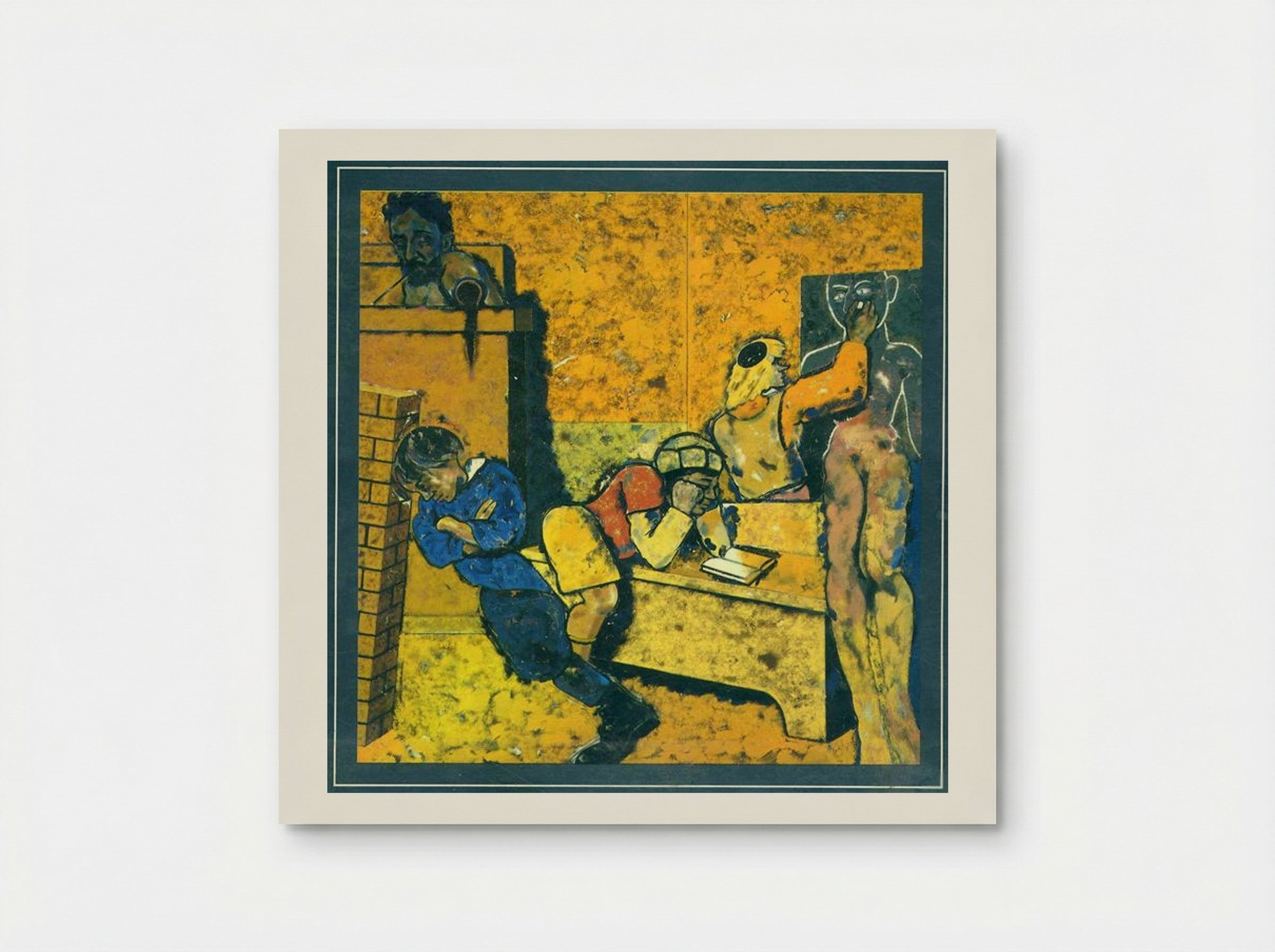 The Jewish School (Drawing a Golem) - R. B. Kitaj - Poster