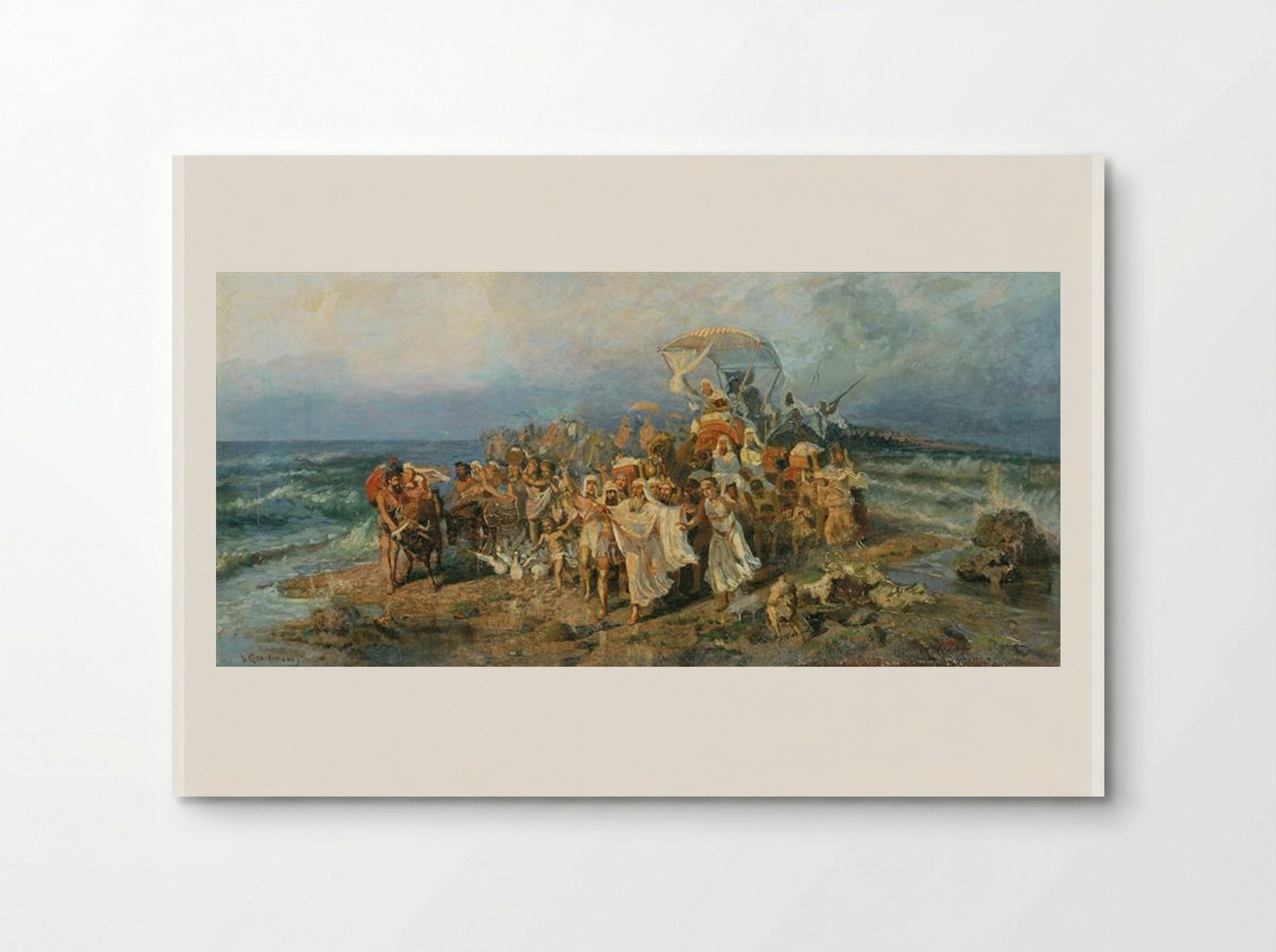 The Jews Crossing the Black Sea - Wilhelm Kotarbinski - Poster