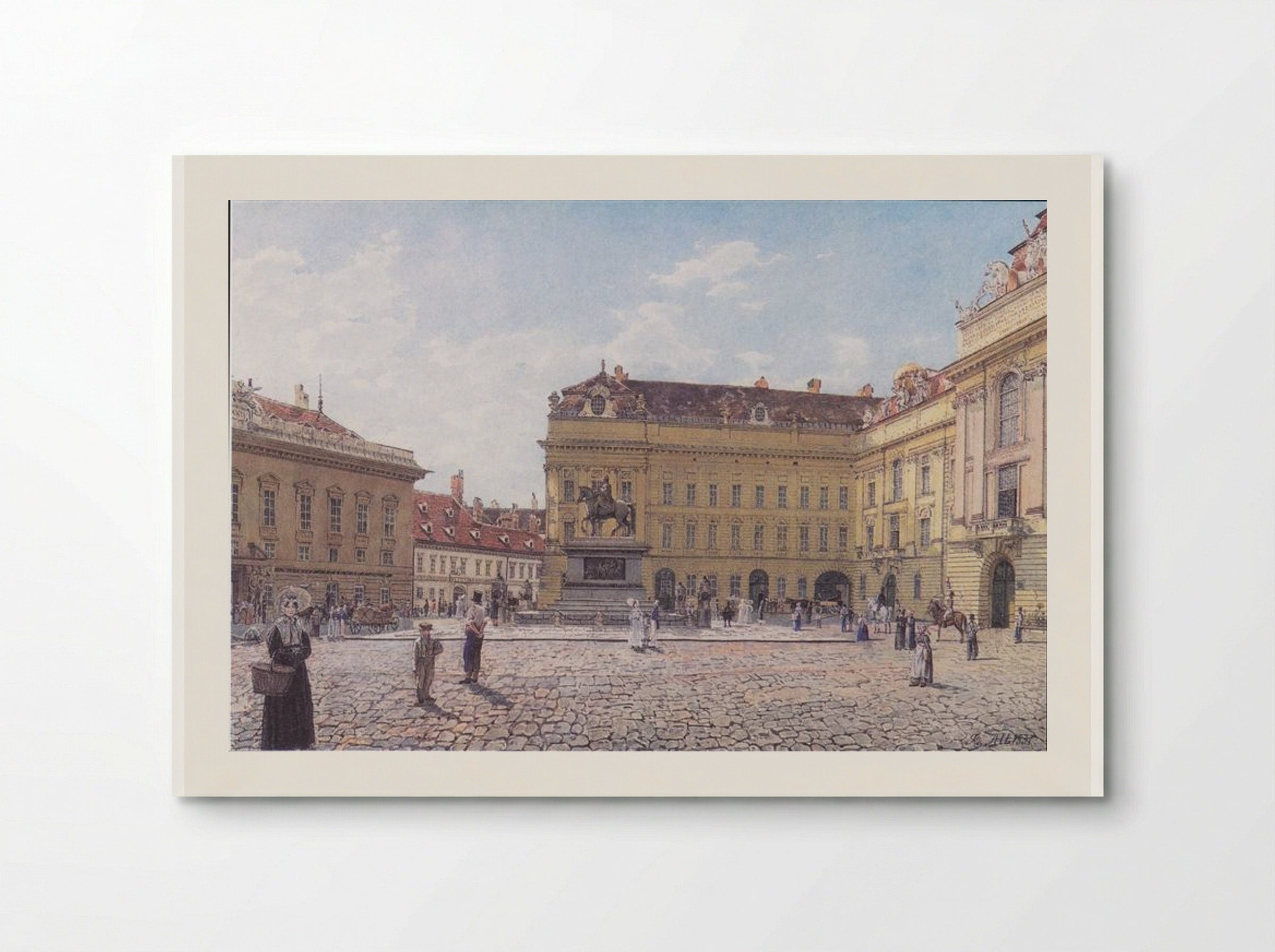 The Josefsplatz in Vienna - Rudolf von Alt - Poster