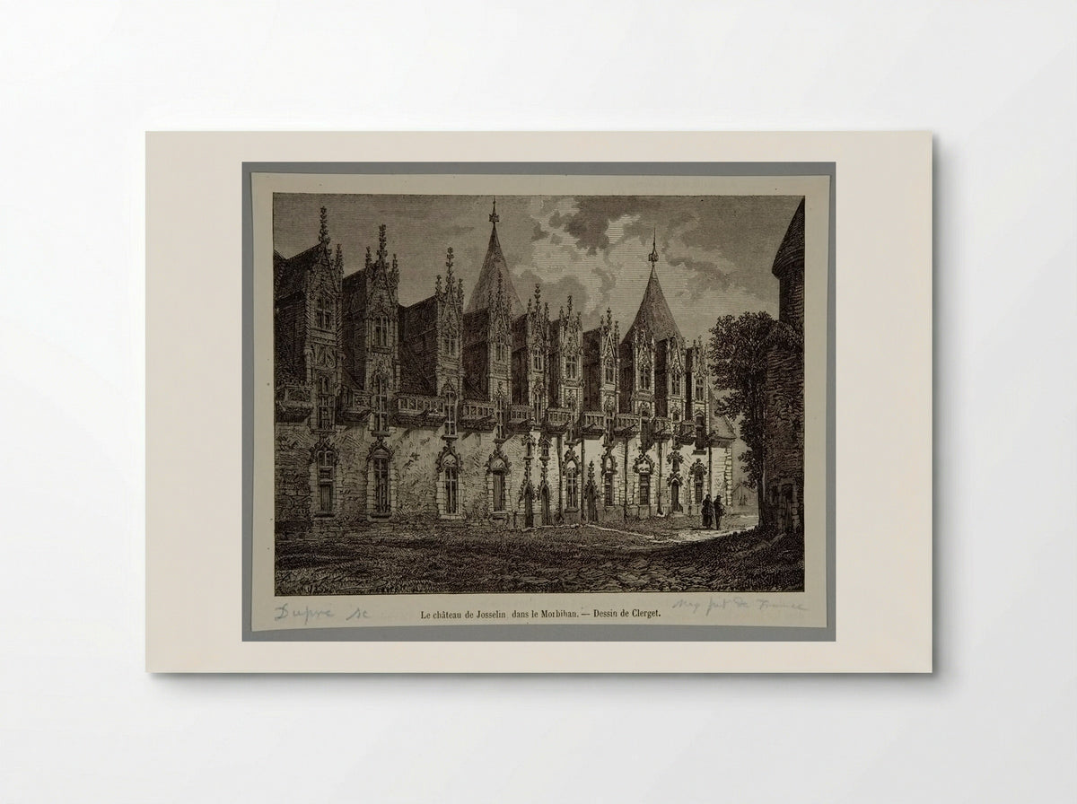 The Josselin Castle, in the Morbihan - Jules Dupré - Poster