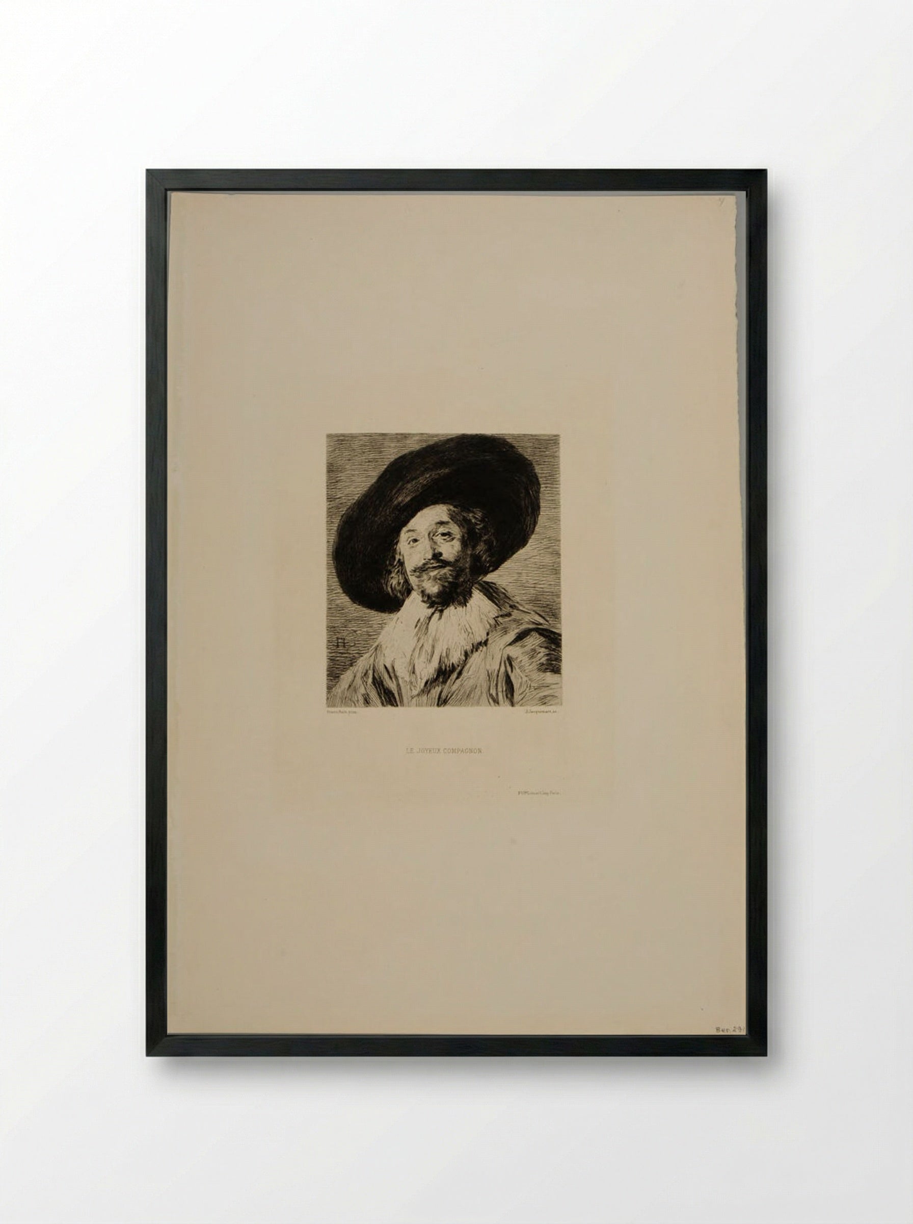 The Joyous Playmate - Jules Ferdinand Jacquemart - Framed Print Black