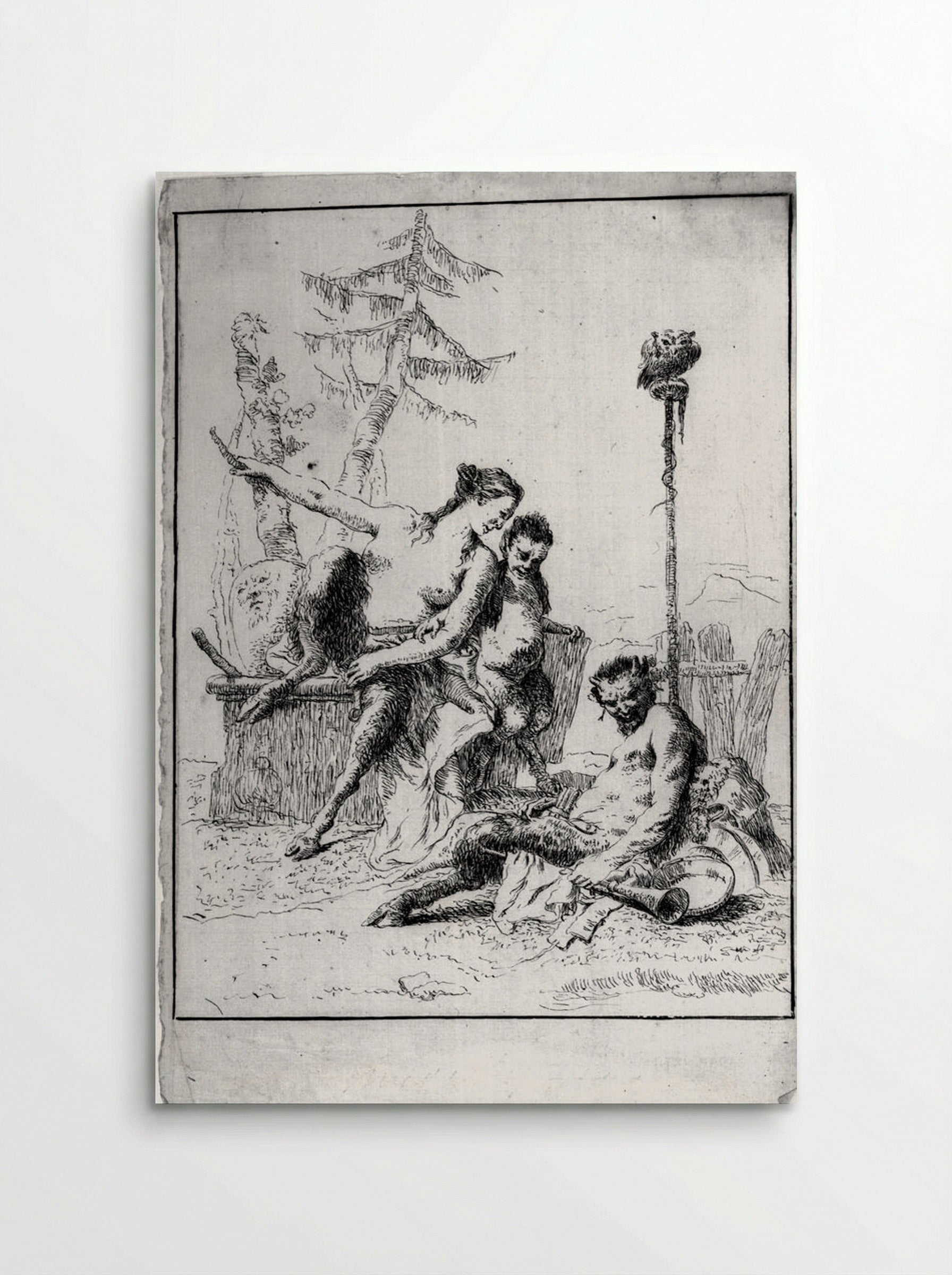 The Joyous Satyr and His Family - Giovanni Battista Tiepolo - Poster