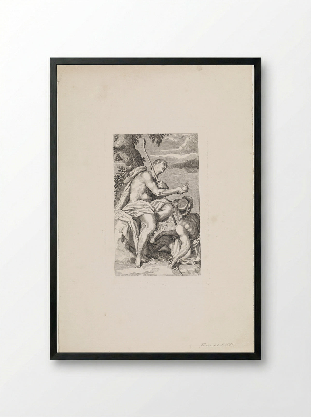 The Judgement of Paris - Fine Art Print - Framed Print Black