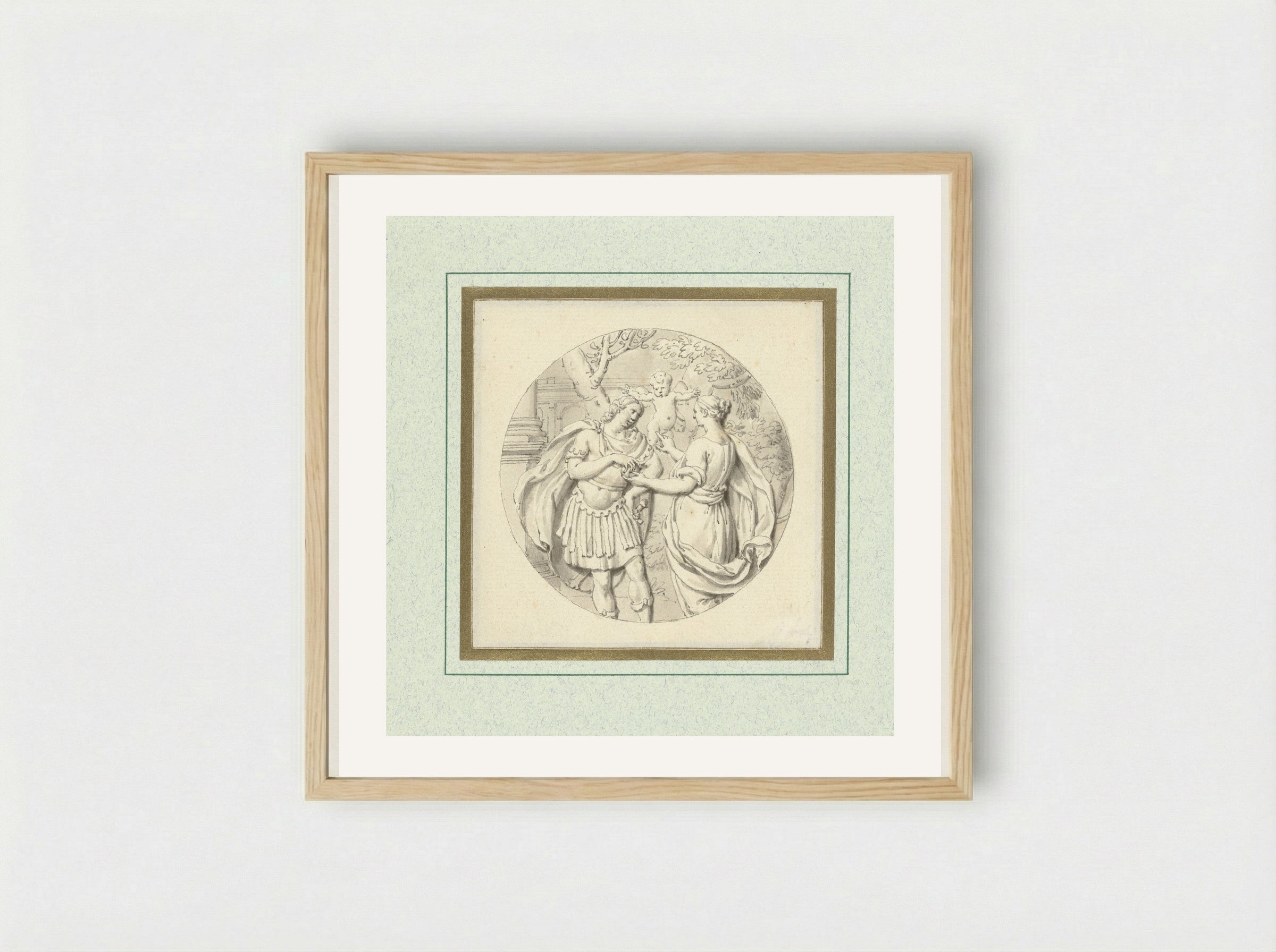 The Judgement of Paris - Louis Fabritius Dubourg - Framed Print Wood