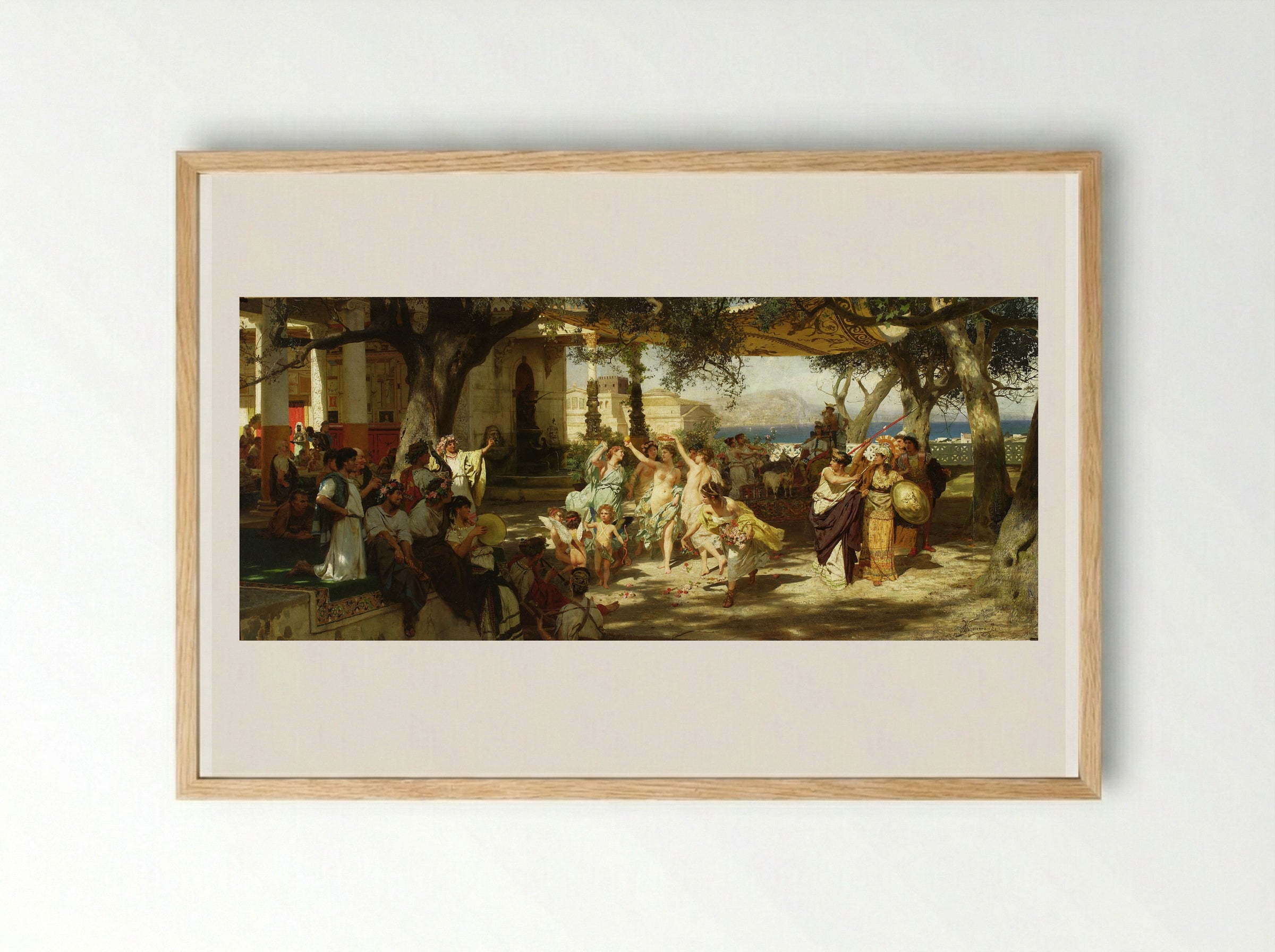 The Judgement of Paris - Henryk Siemiradzki - Framed Print Wood