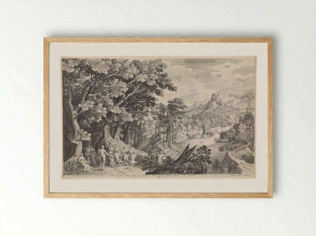 The Judgement of Paris - Jan Saenredam - Framed Print Wood