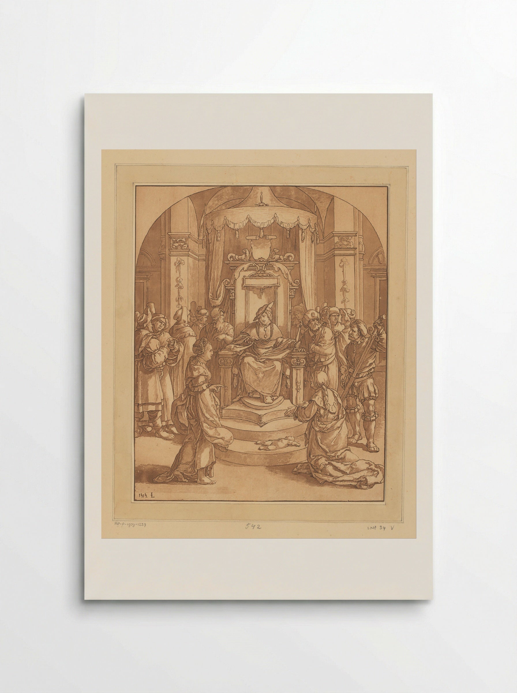 The Judgement of Solomon - Cornelis Brouwer - Poster