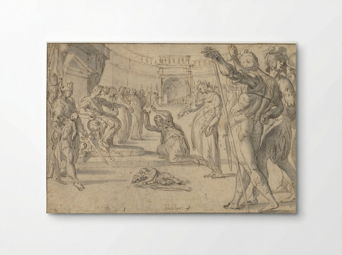 The Judgement of Solomon - Anthonie Blocklandt van Montfoort - Poster