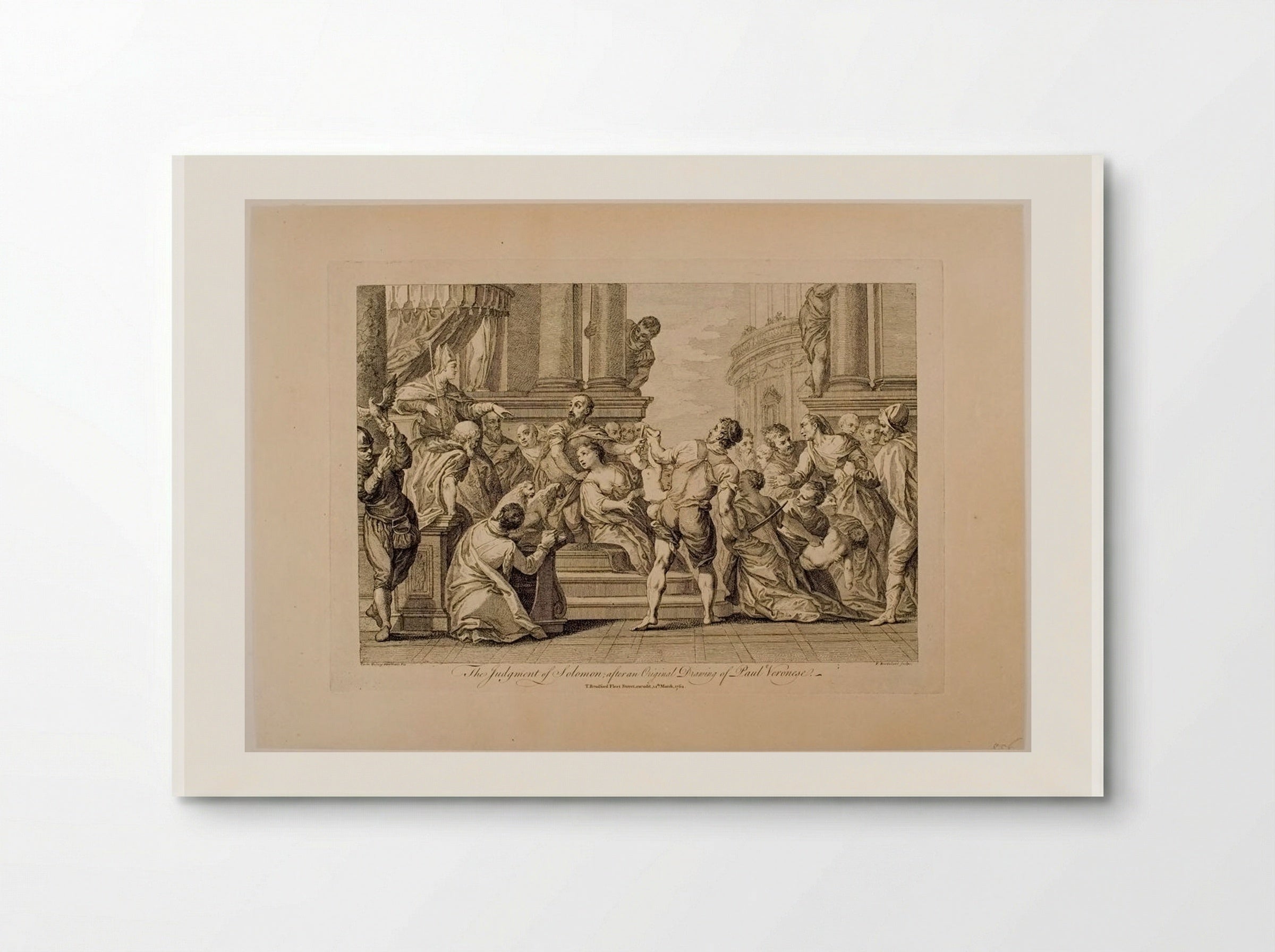 The Judgment of Solomon - Francesco Bartolozzi - Poster