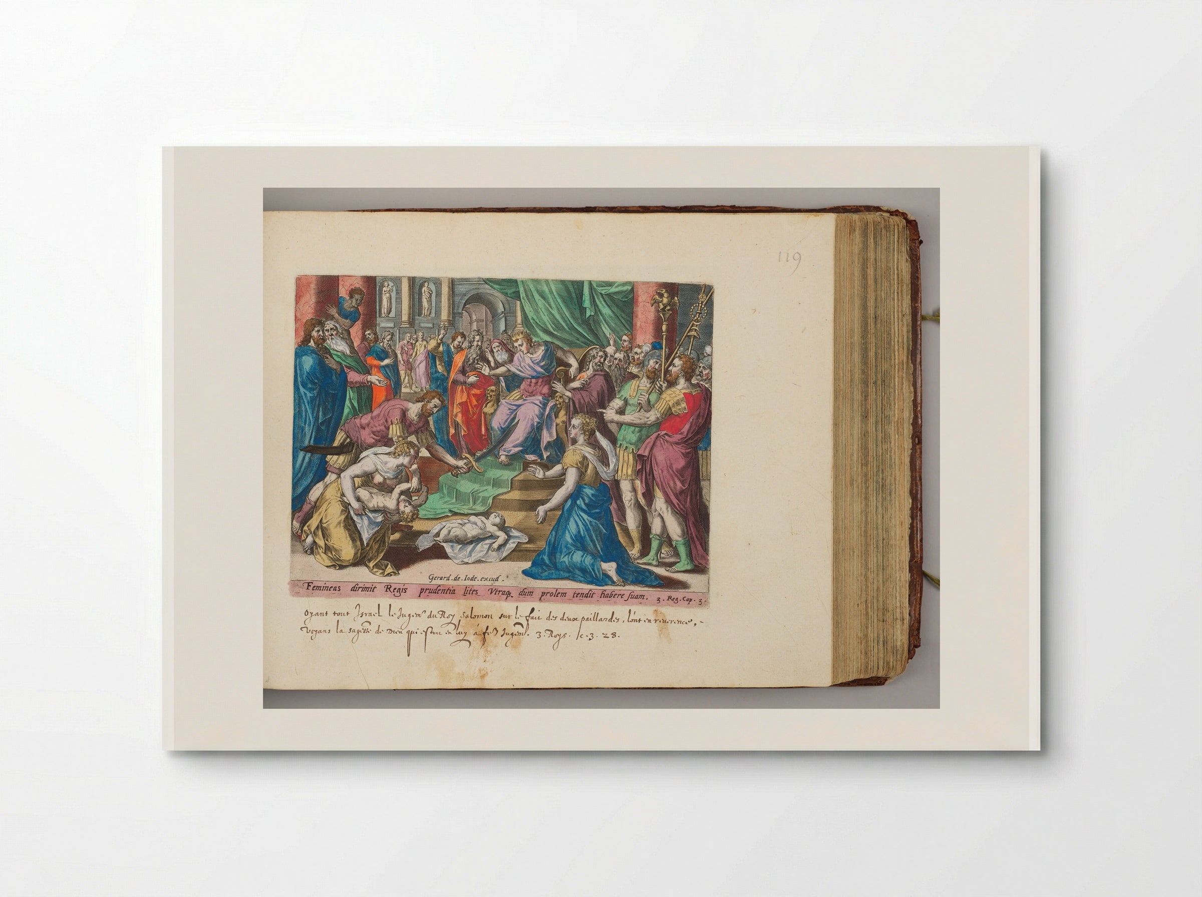 The Judgment of Solomon - Hans Collaert the Elder - Poster