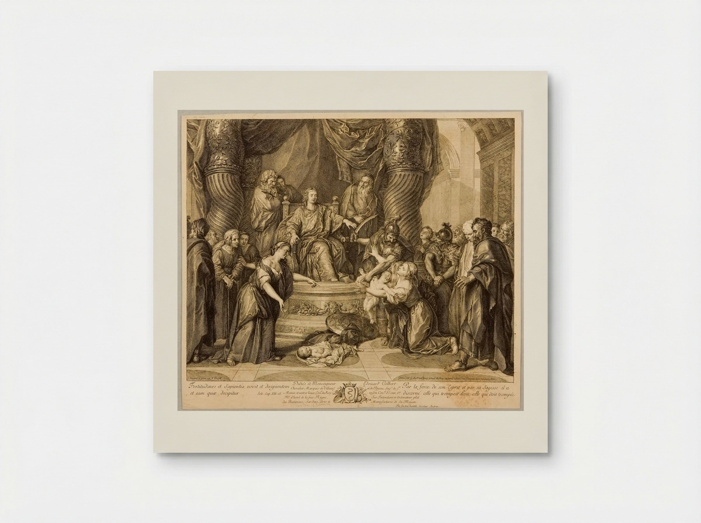 The Judgment of Solomon - Gérard Audran - Poster