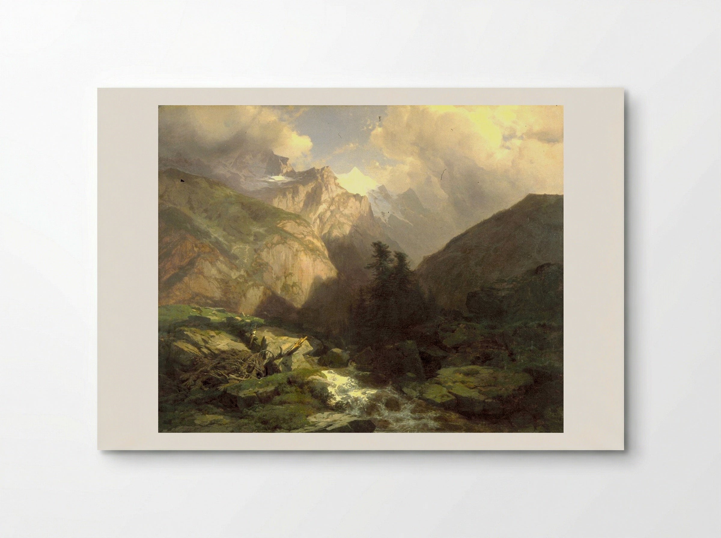 The Jungfrau - Alexandre Calame - Poster