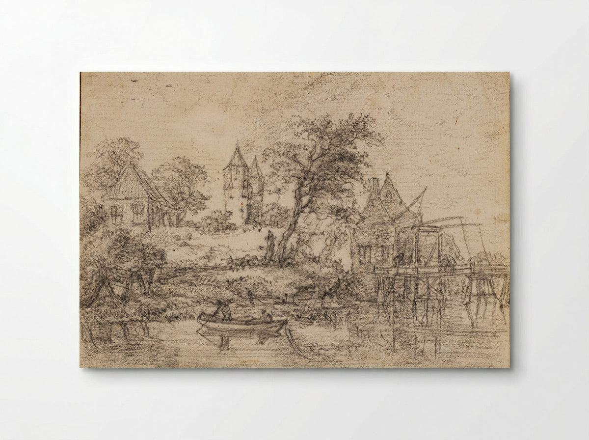 The Kamperbuitenpoort in Amersfoort - Jacob van Ruisdael - Poster