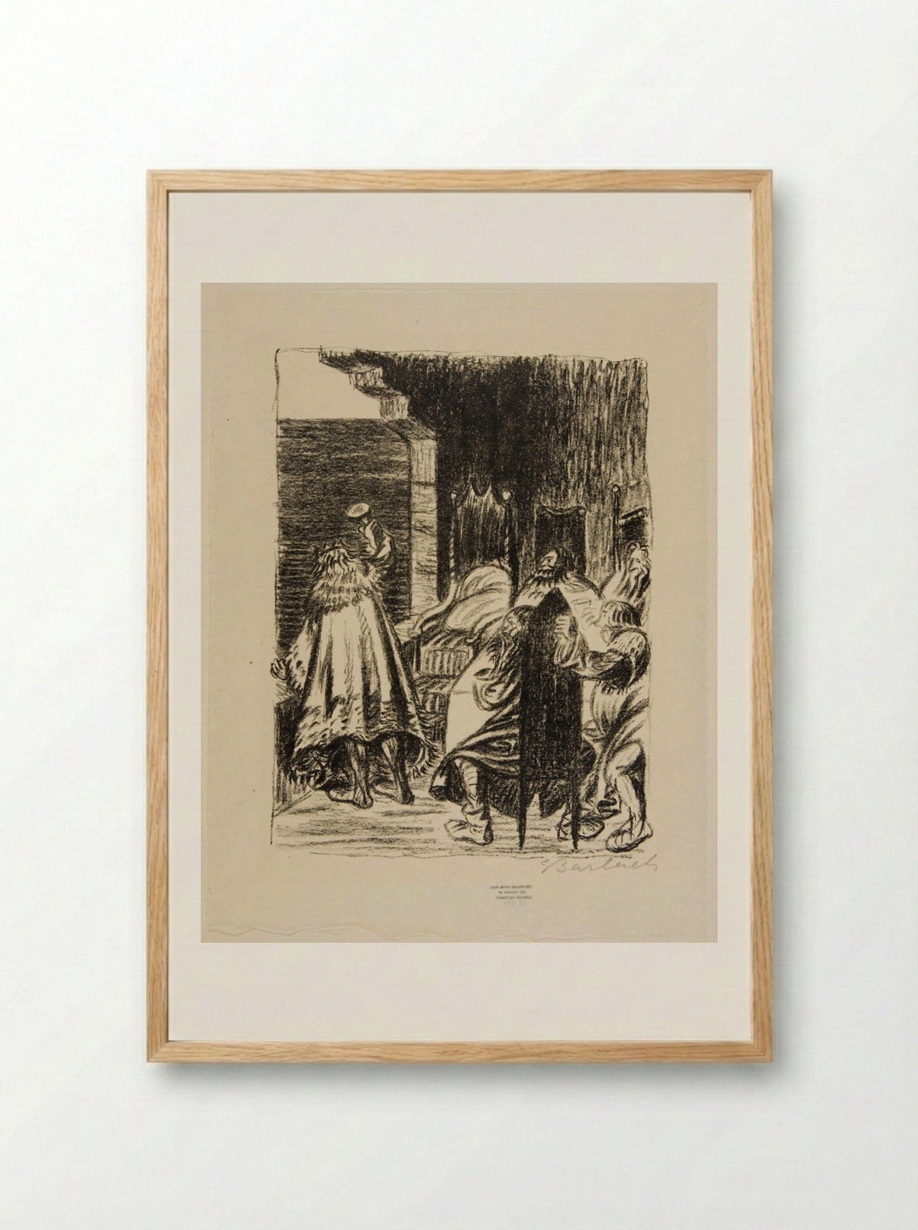The King in Thule 2 - Ernst Barlach - Framed Print Wood