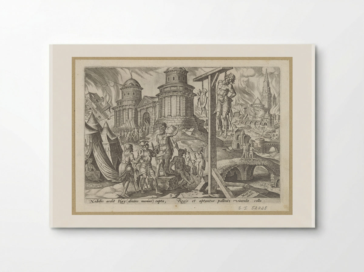 The King of Ai Hanged - Philips Galle - Poster