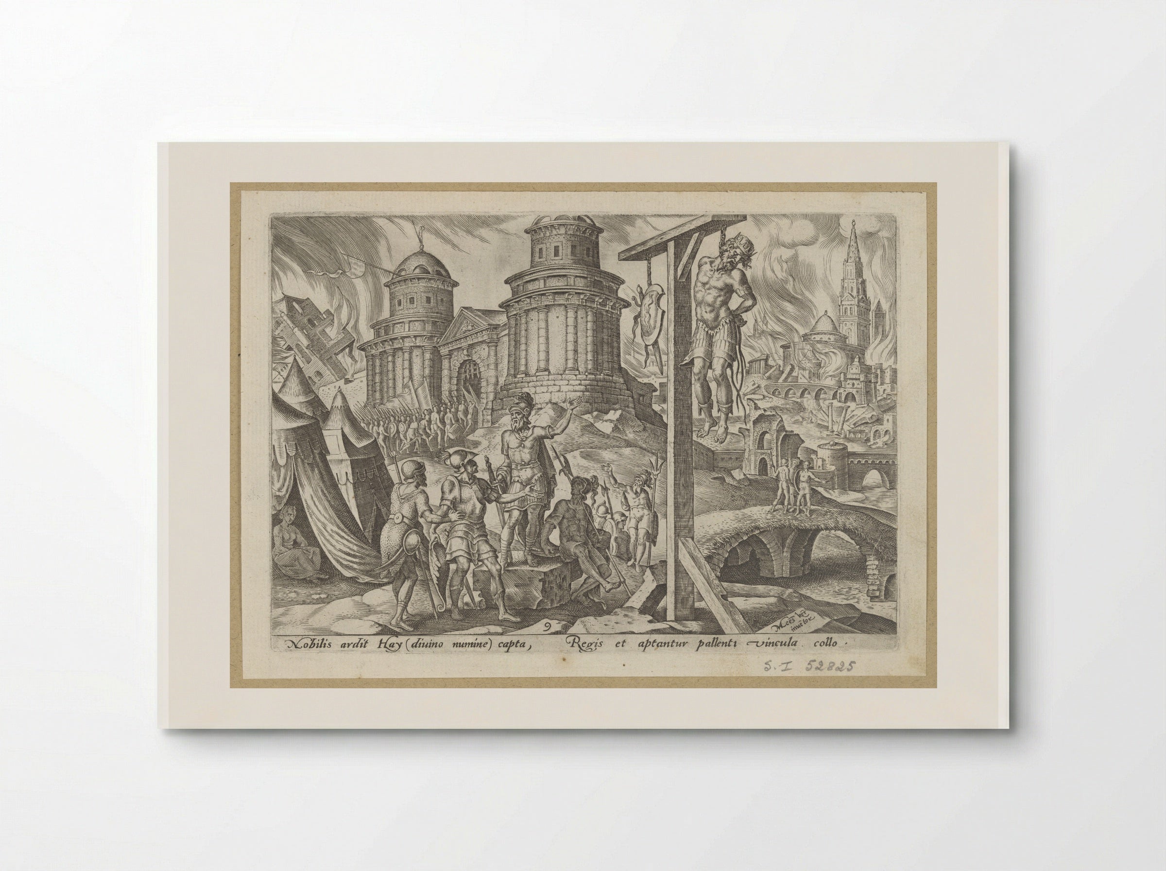 The King of Ai Hanged - Philips Galle - Poster