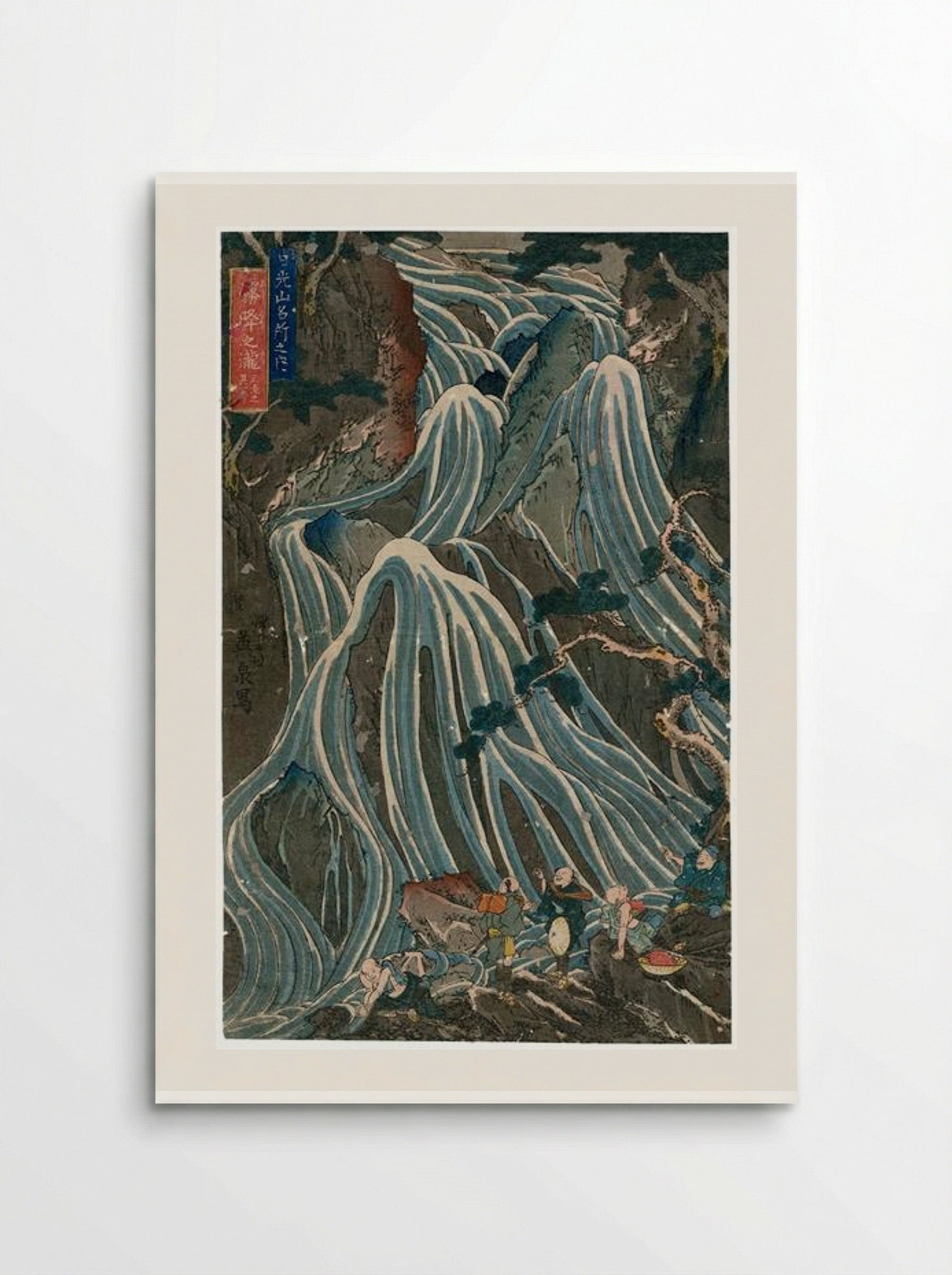 The Kirifuri Falls, One of the Three Waterfalls - Keisai Eisen - Poster
