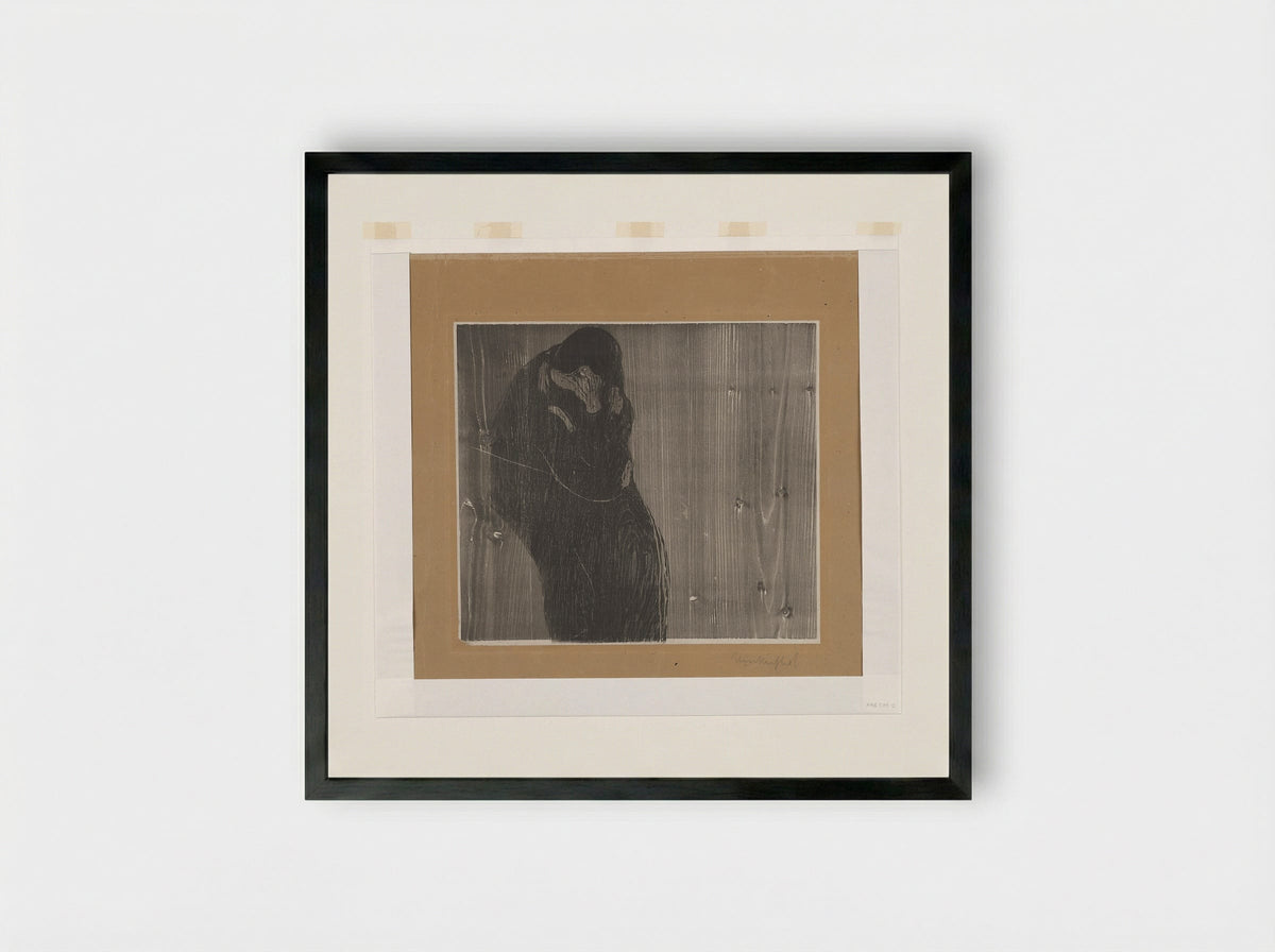 The Kiss III - Edvard Munch - Framed Print Black