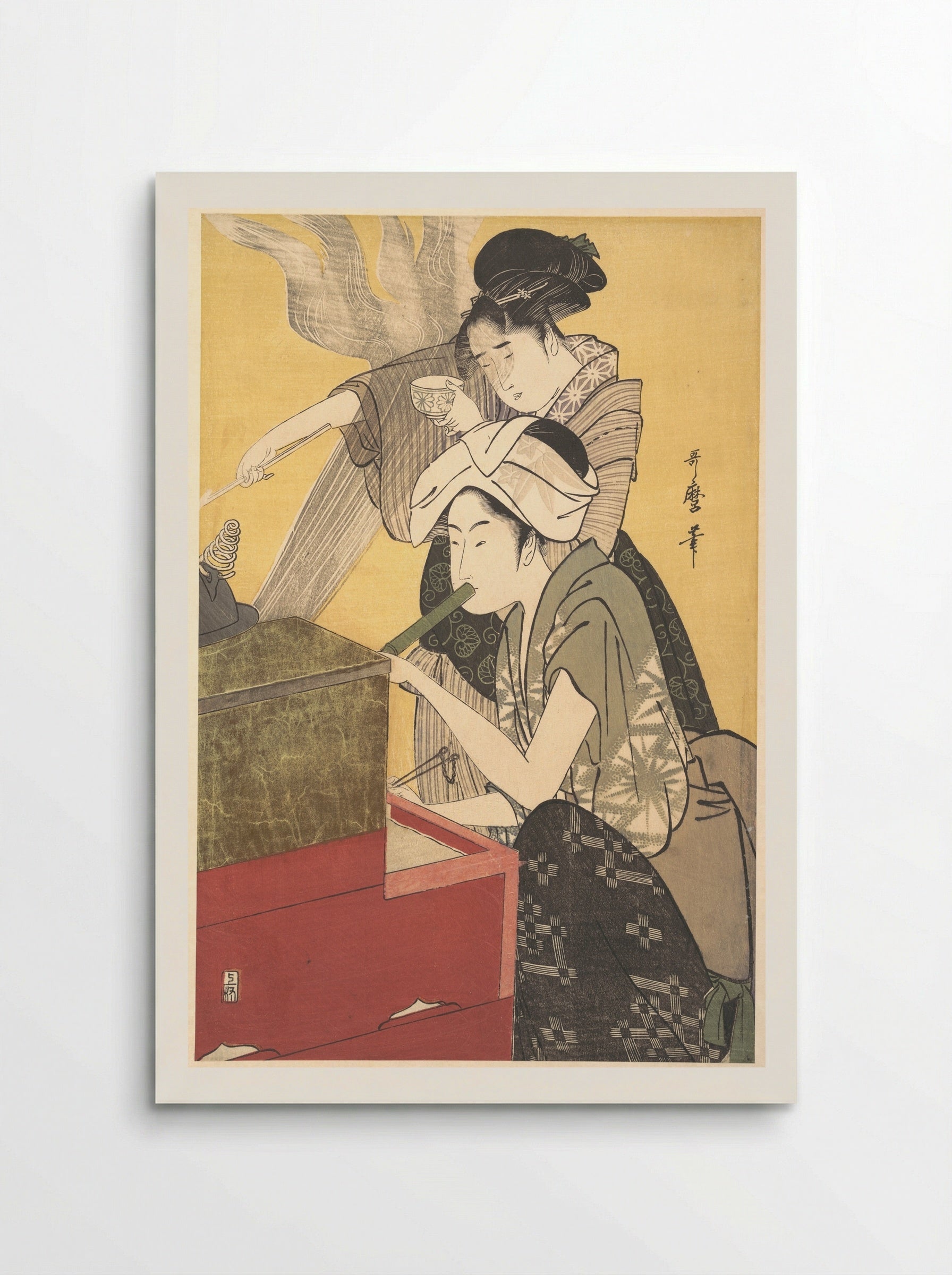 The Kitchen - Kitagawa Utamaro - Poster