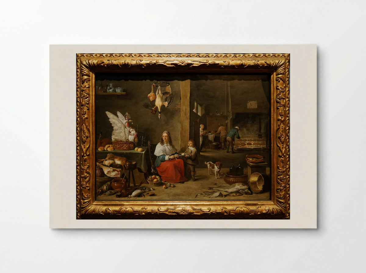 The Kitchen - David Teniers the Younger - Poster