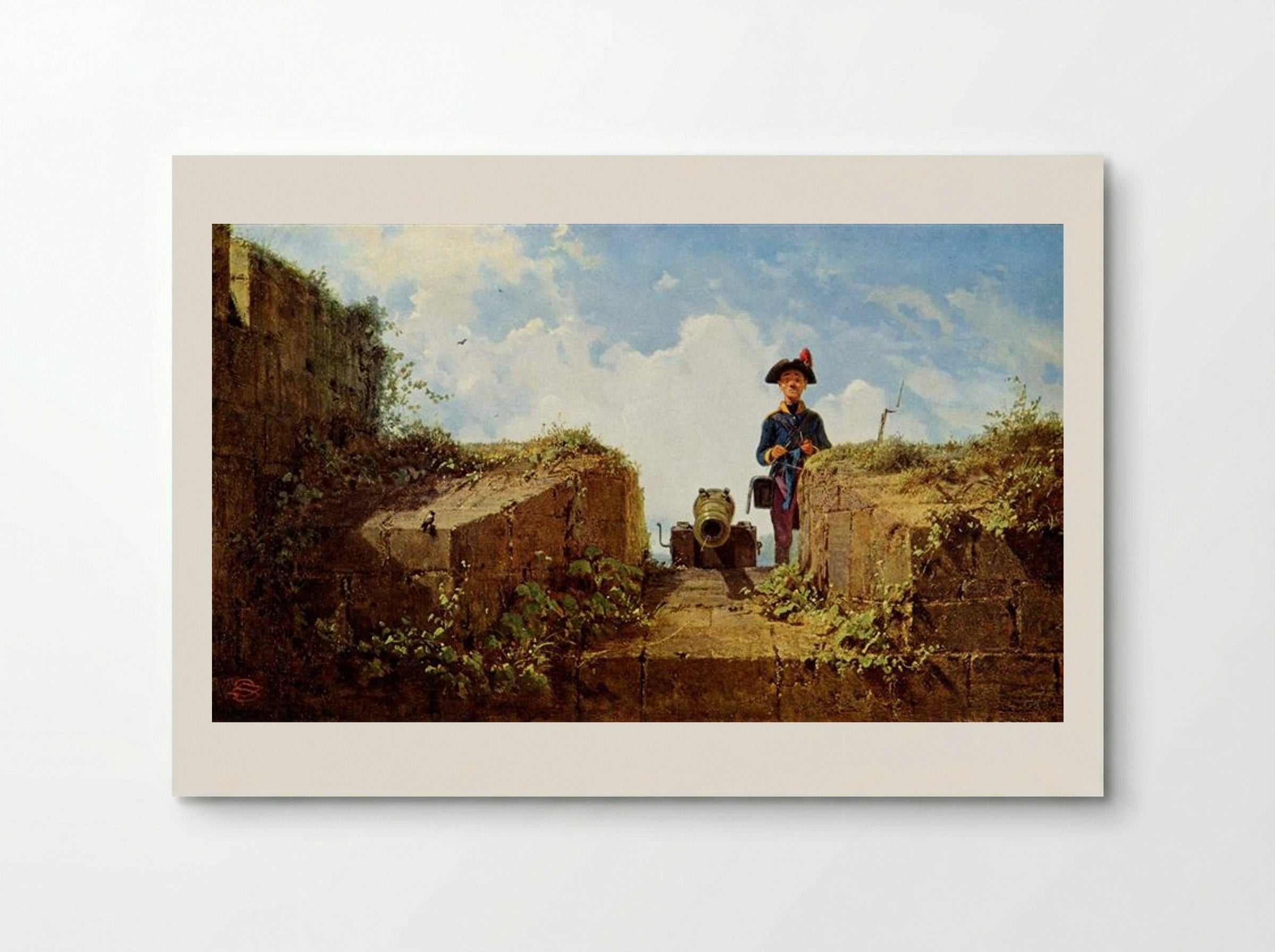The Knitting Outpost - Carl Spitzweg - Poster