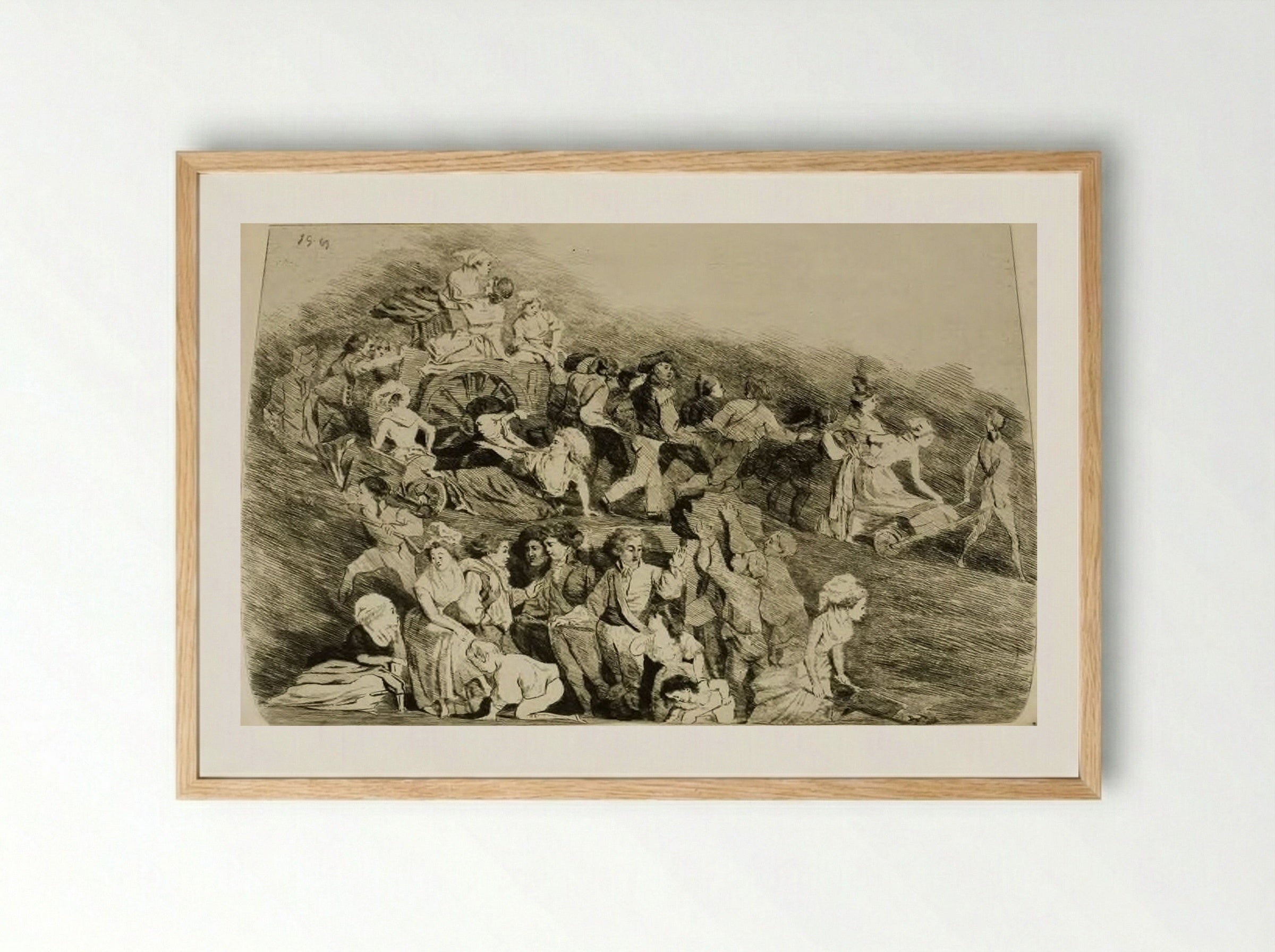 The Labors of the Federation Nationale - Jules de Goncourt - Framed Print Wood
