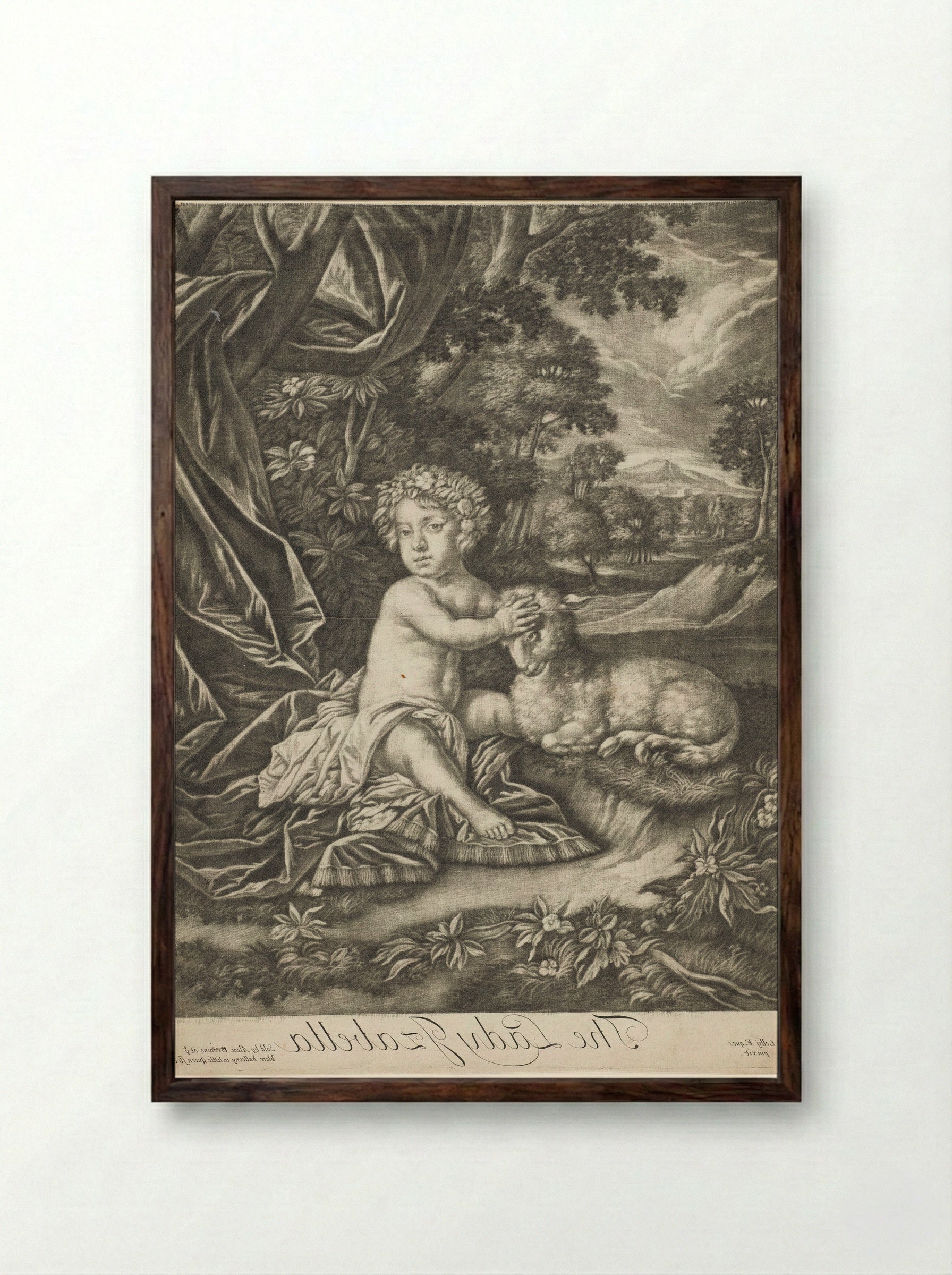 The Lady Isabella - Alexander Browne - Framed Print Dark Wood