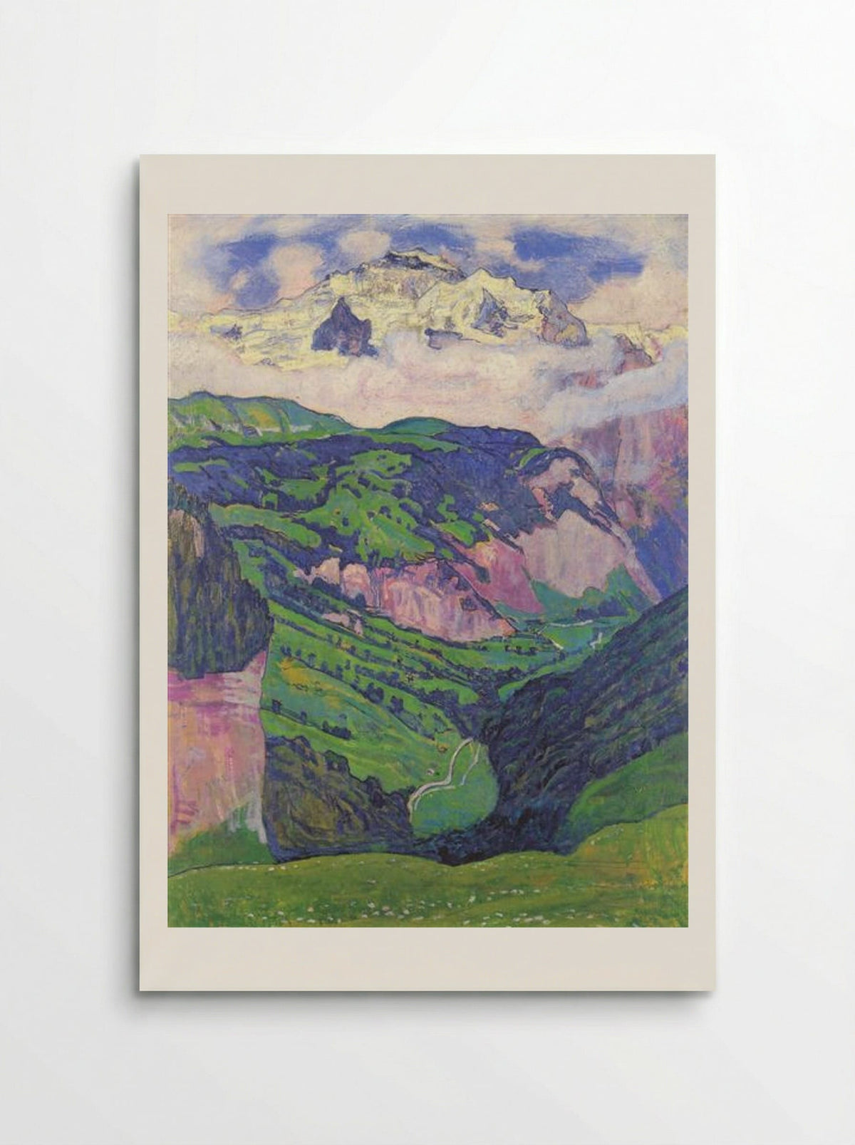 The Lady of the Isenfluh - Ferdinand Hodler - Poster