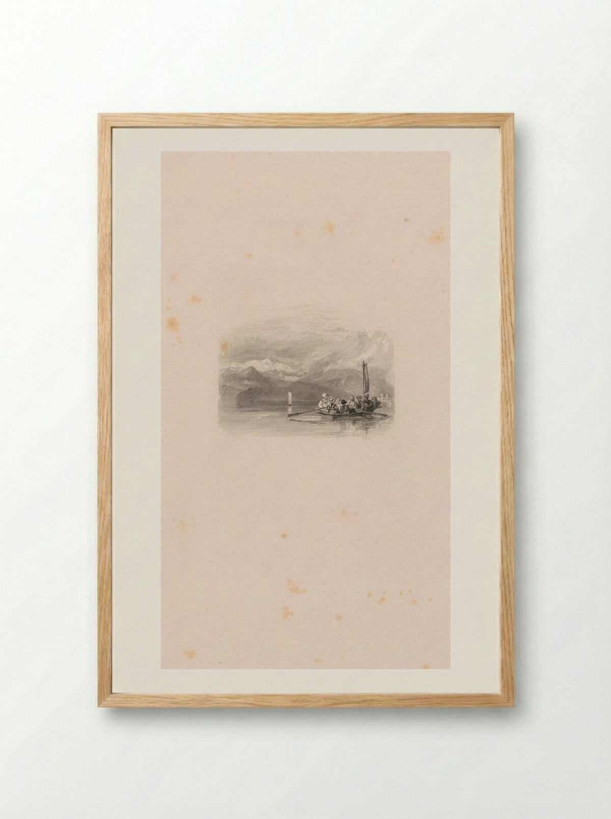 The Lake of Geneva - Edward Goodall - Framed Print Wood